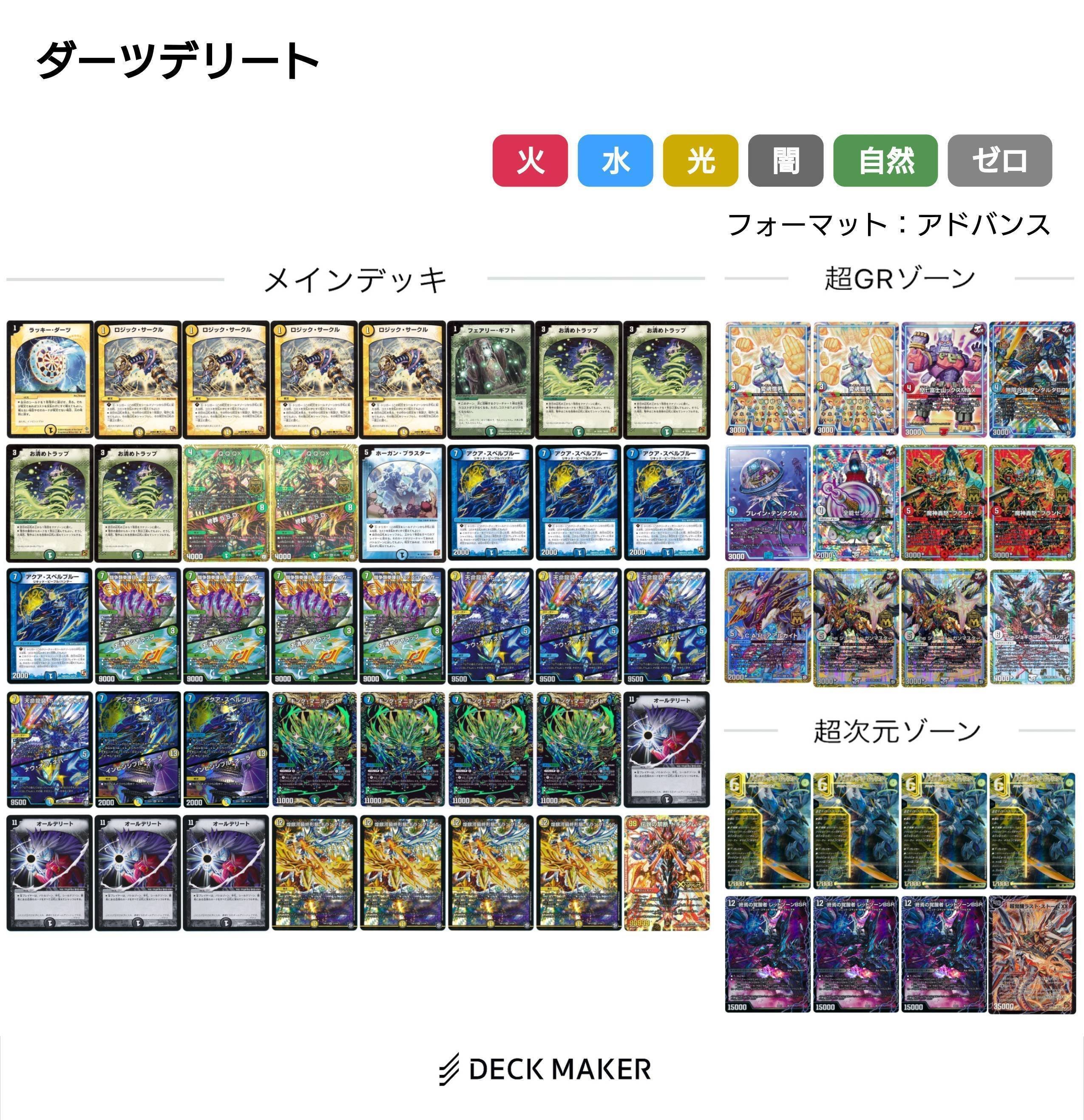 ダーツデリート デッキ ダーツデリートデッキ 超次元GR付 2025最新の