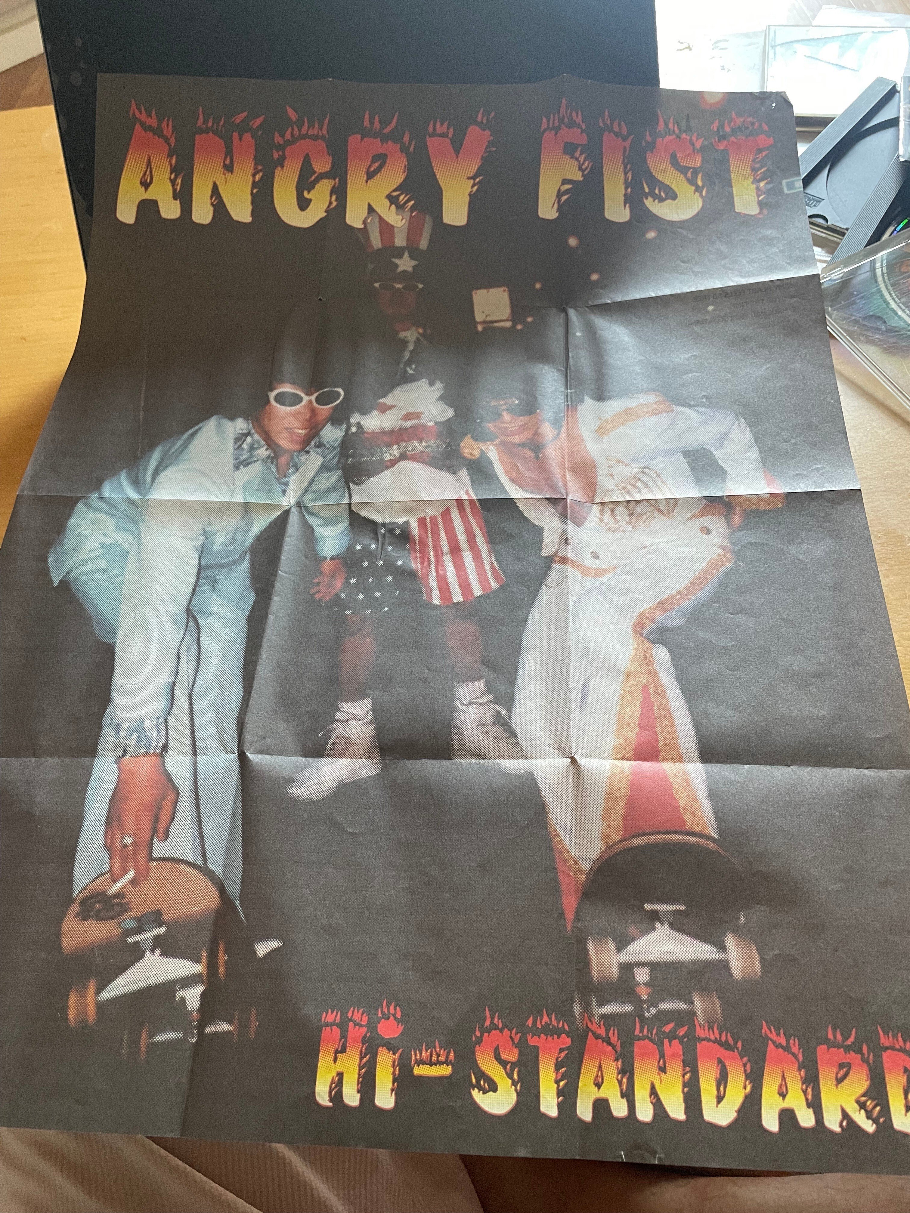 マ*ア様 HI-STANDARD angry fist ポスター マ*ア様 HI-STANDARD angry