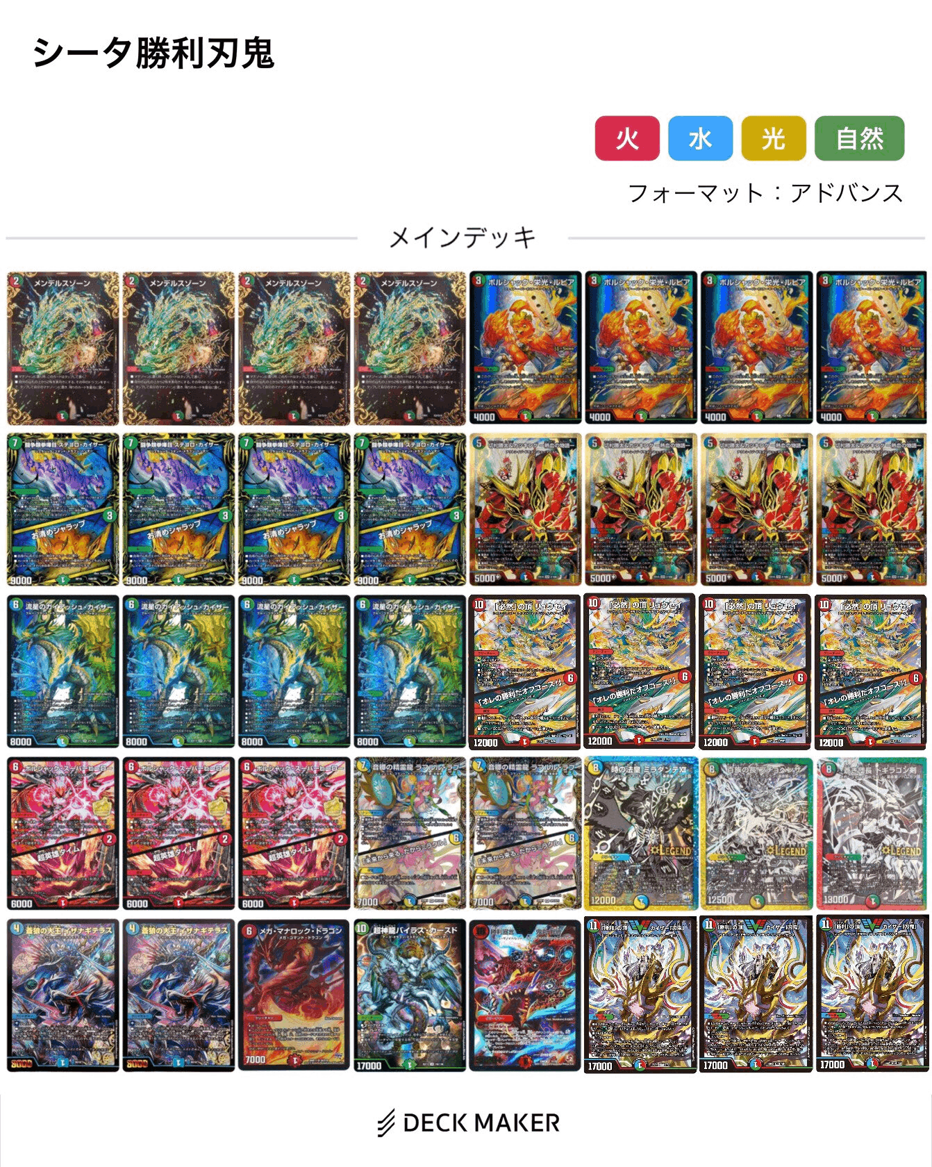 デッキ シータ刃牙 36枚 シータ刃牙デッキ CS優勝構築
