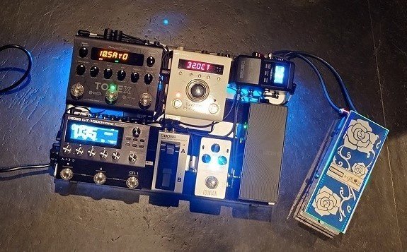 BOSS GT1000core 自作フットスイッチ 自作ケーブル BOSS GT1000core