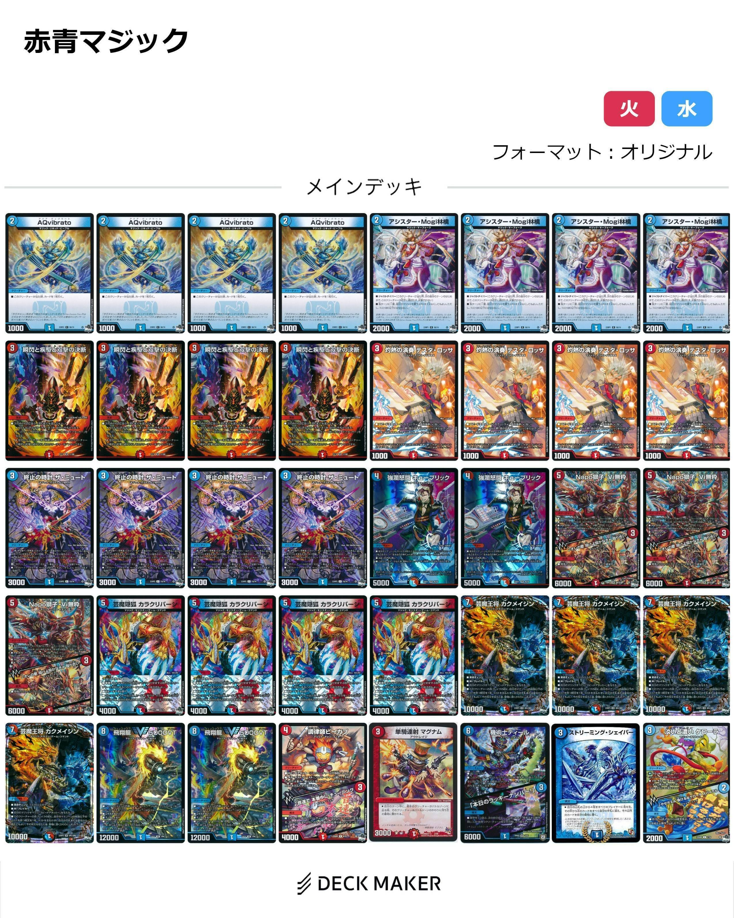 デュエルマスターズ 赤青マジック デッキ