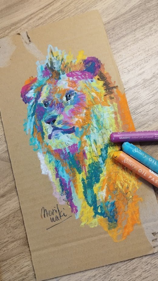 偶然の掛け算でバズったオイルパステル画が教えてくれたこと｜モリワキユウ