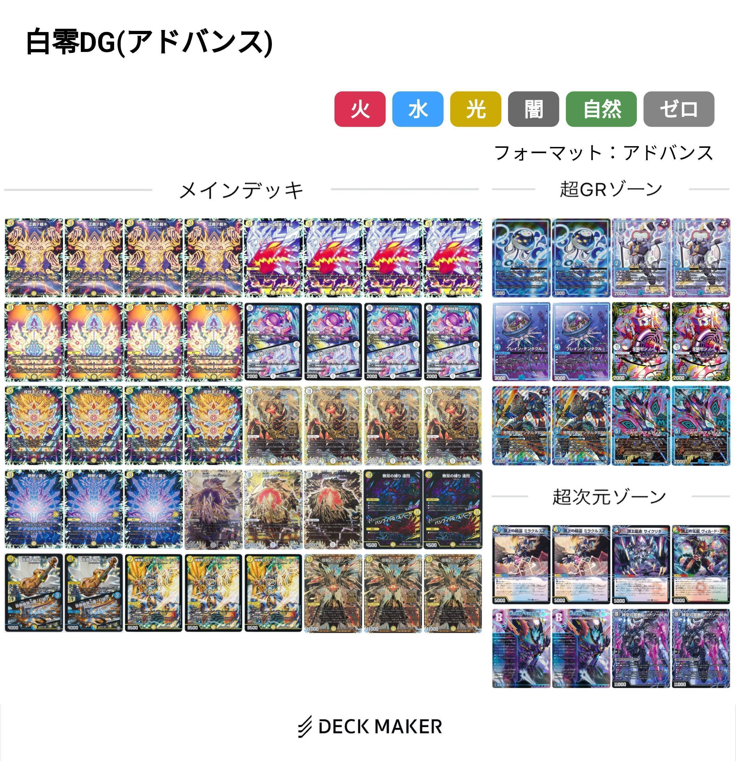 CS優勝 白零サバキZ 白零サッヴァーク 白単サバキZ デュエマ デュエマ