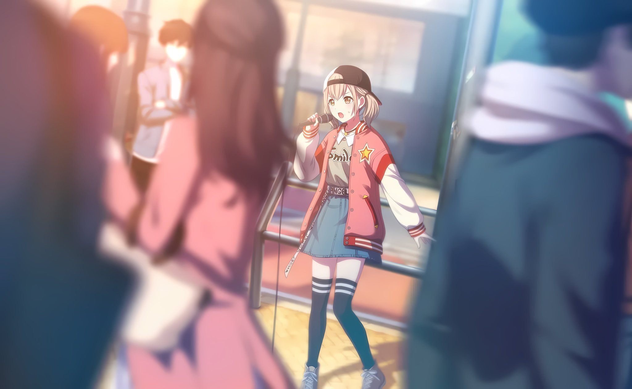 プロセカ 小豆沢こはね 色紙 桜 9a 君と歌う、桜舞うセカイで