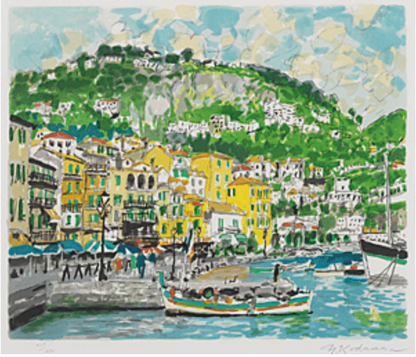 児玉幸雄】 版画 / リトグラフ 「初夏の海岸」 査定 買取 致します