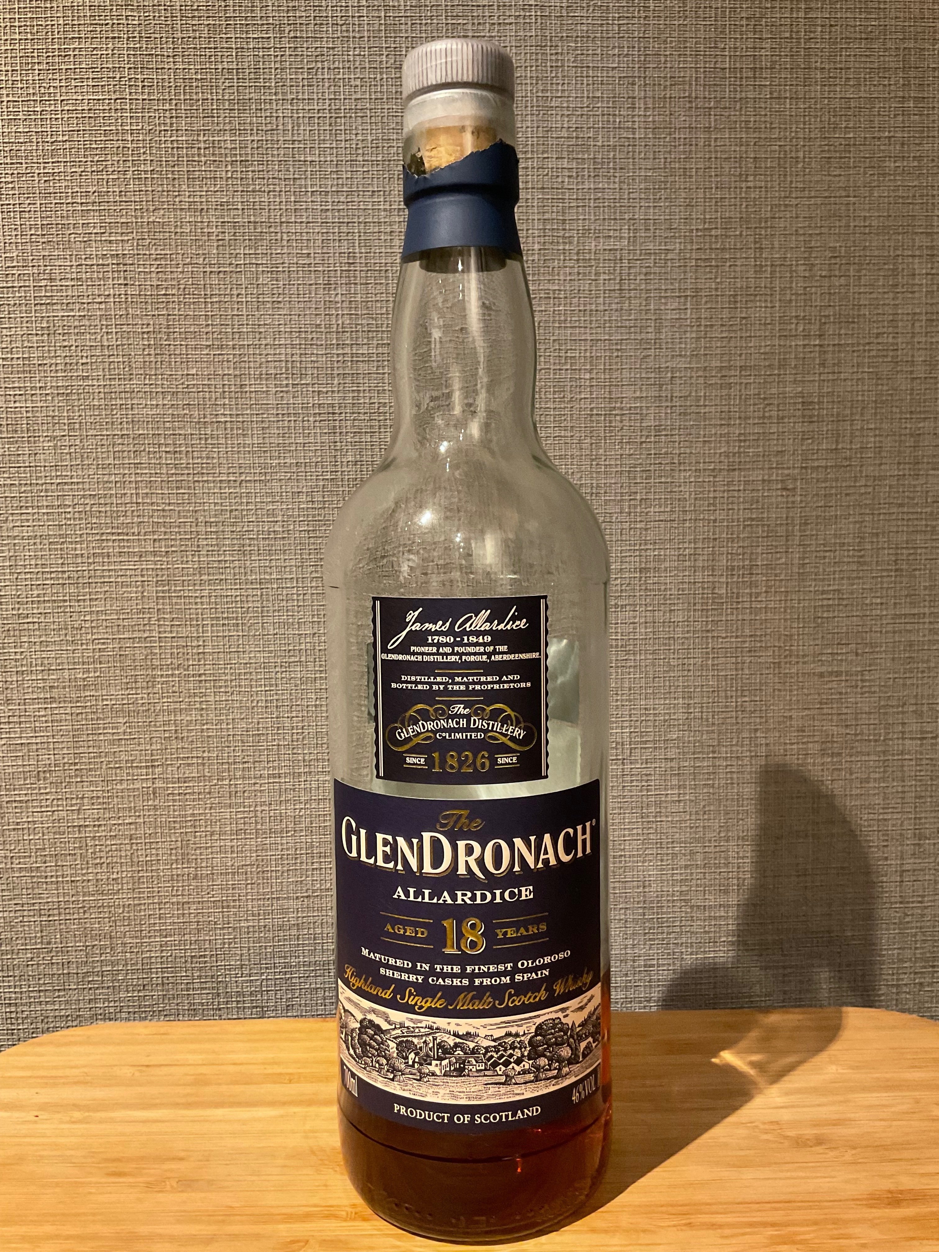 希少 グレンドロナック 18年 オールドボトル グレンドロナック 18年 旧