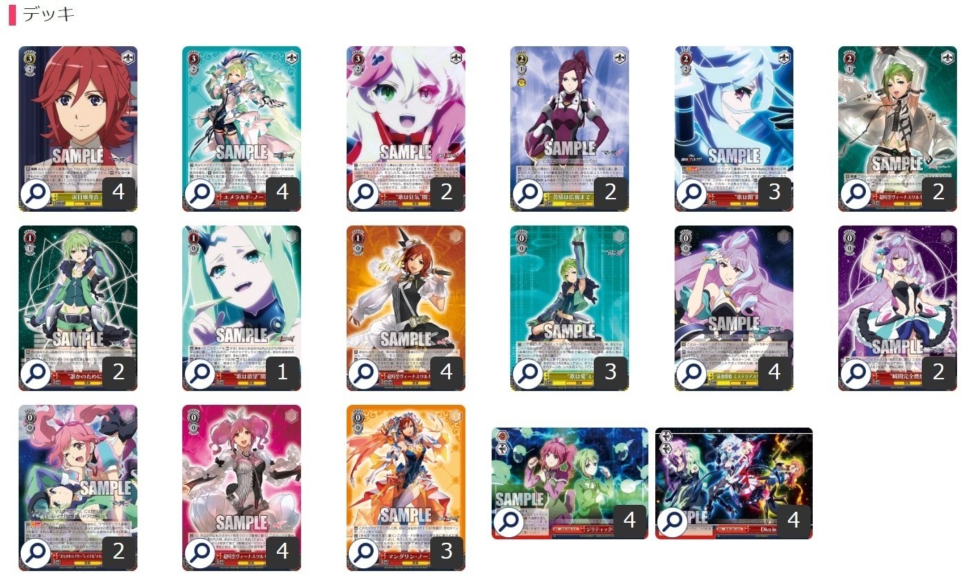 ヴァイスシュヴァルツ マクロスΔデッキ