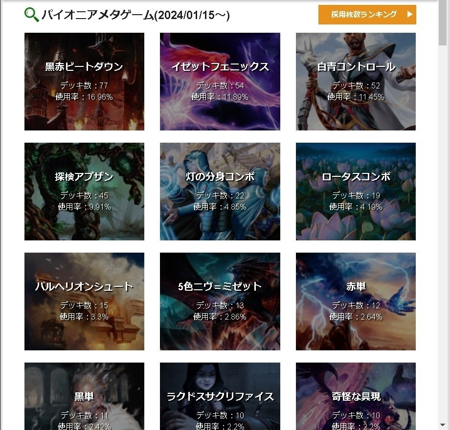 パイオニア]ロータスコンボ(～MKM発売前)｜ぶるべり🍟