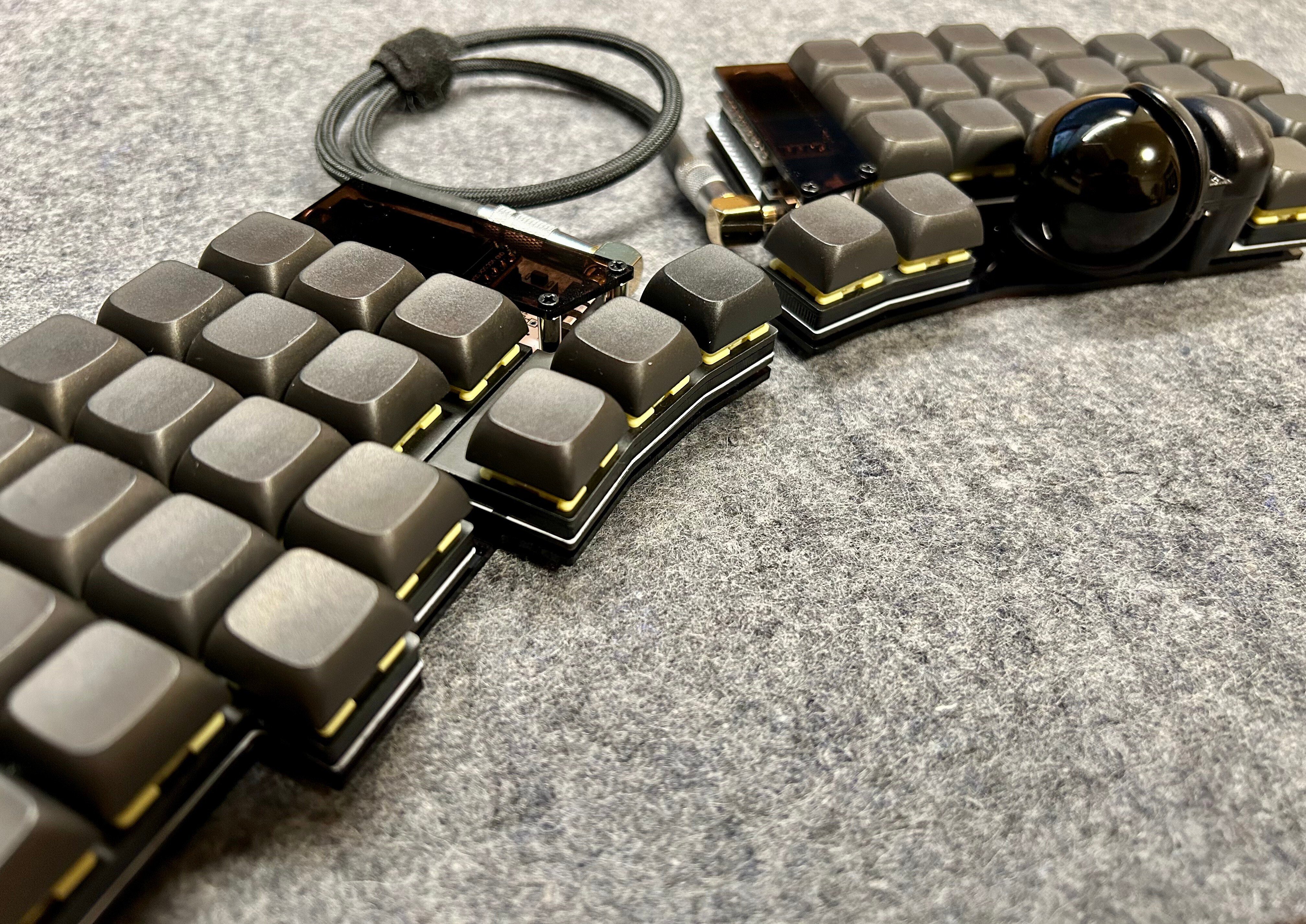 roBa LP ロープロファイル 組立て済み トラックボール付きキーボード