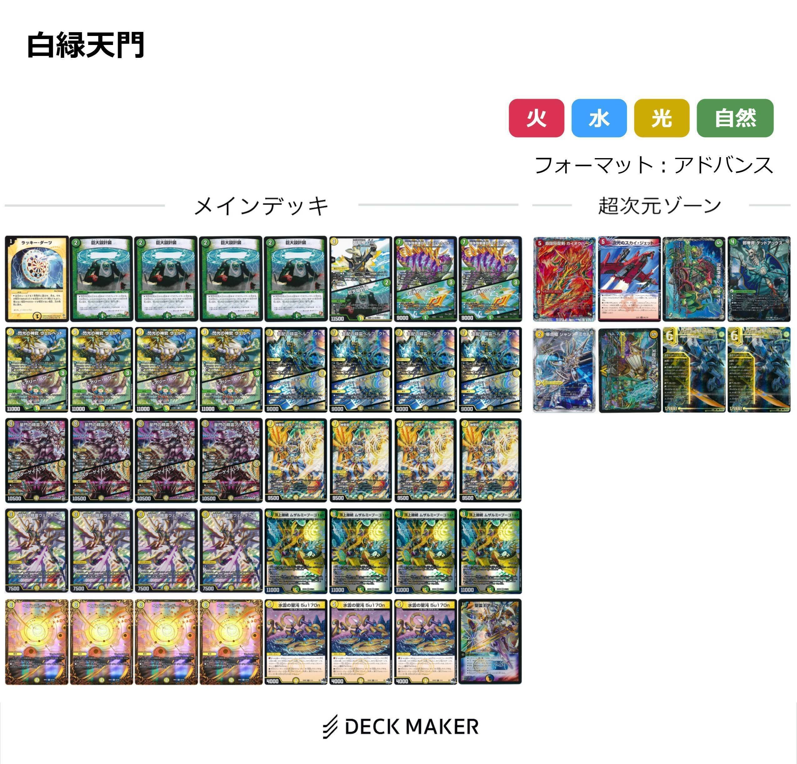 デュエルマスターズ 青白天門 巨大天門 白緑ゼニス 高レート 引退品