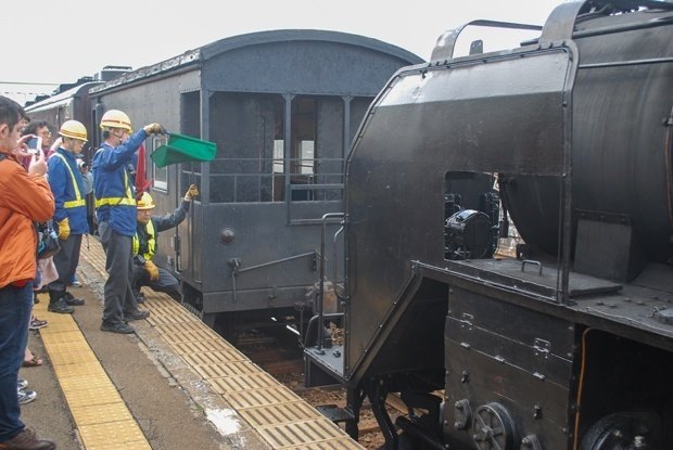 SL函館大沼】鉄道耳付きサボ（表）函館⇔森（裏）森⇔函館 SL函館大沼