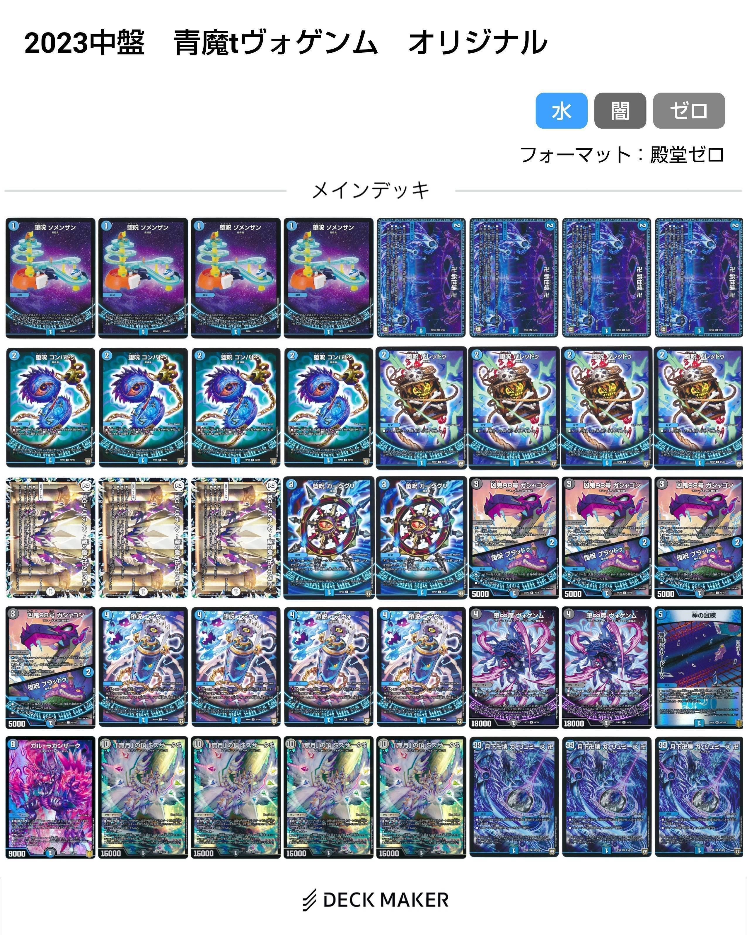 青魔導具変遷(2018～2024)【DMデッキヒストリー#2】｜れもん デュエマ 青魔