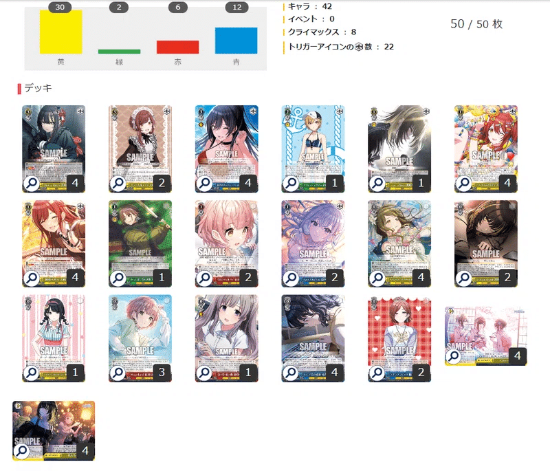 ヴァイスシュヴァルツ 8門ノクチル デッキ+パーツ シャニマス