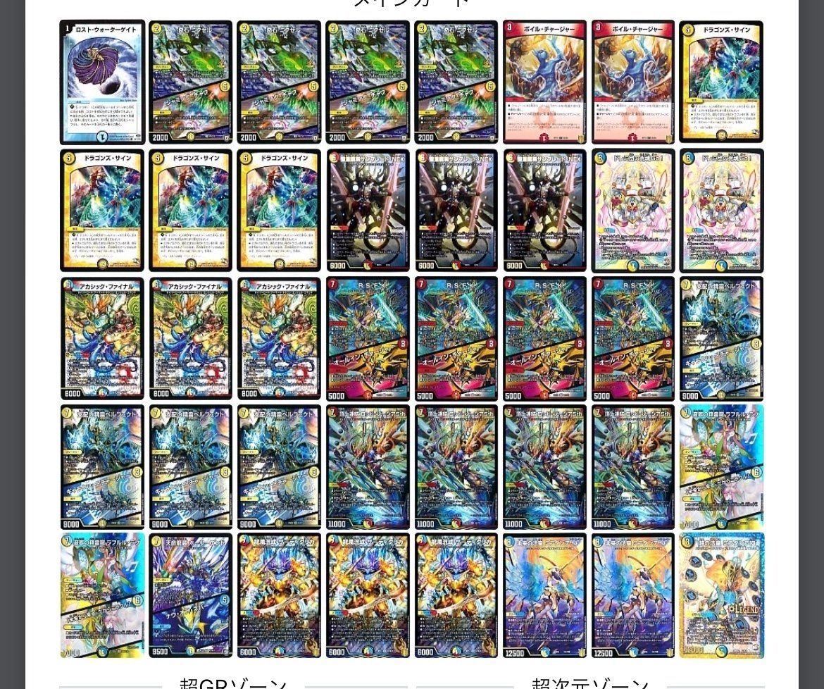 葡*萄様 デュエマ ラッカ庵野デッキ ラッカゾージアデッキ 葡*萄様