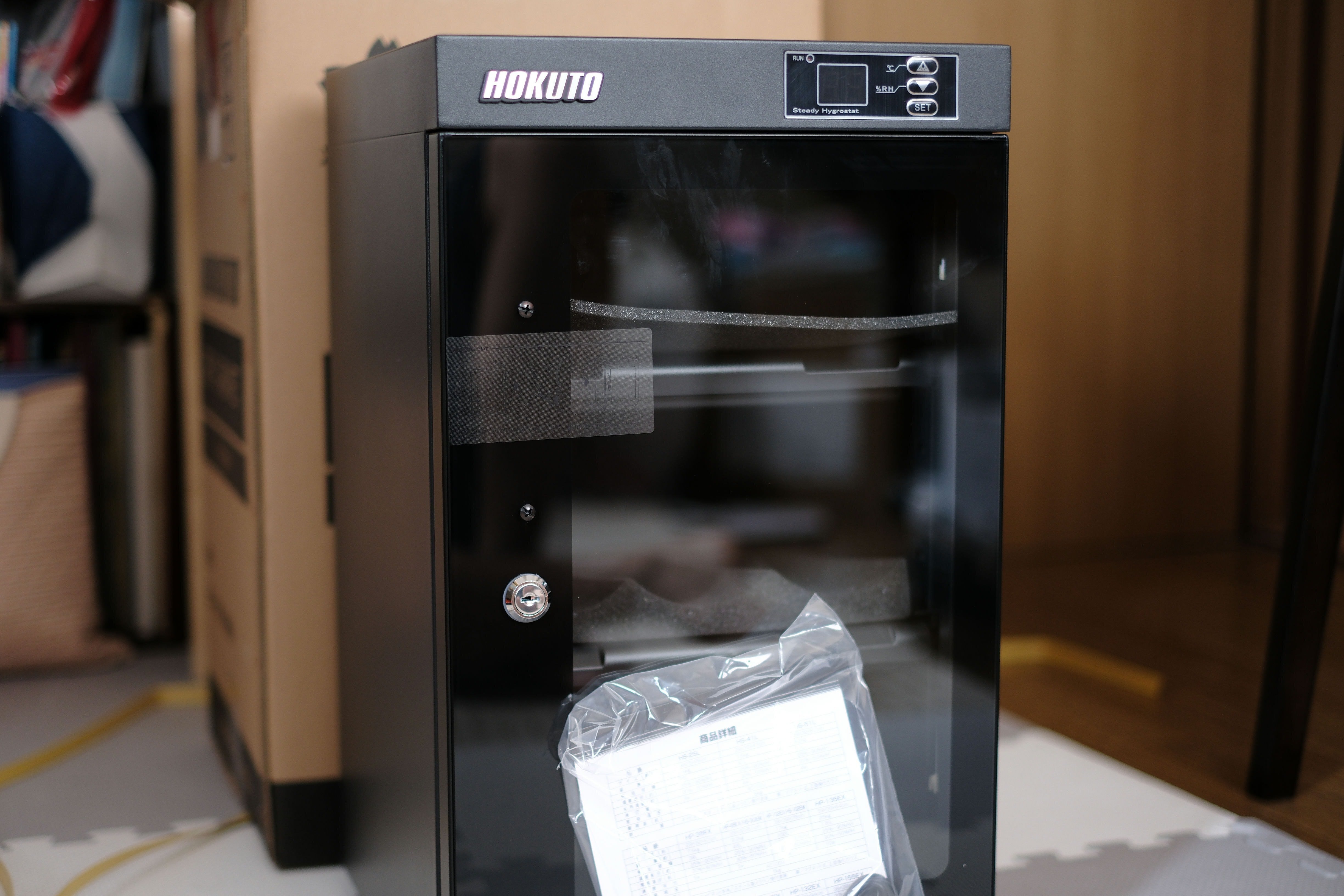 HOKUTO 防湿庫 HP-38EXレビューちょっと欠点あるけど安いから許せる