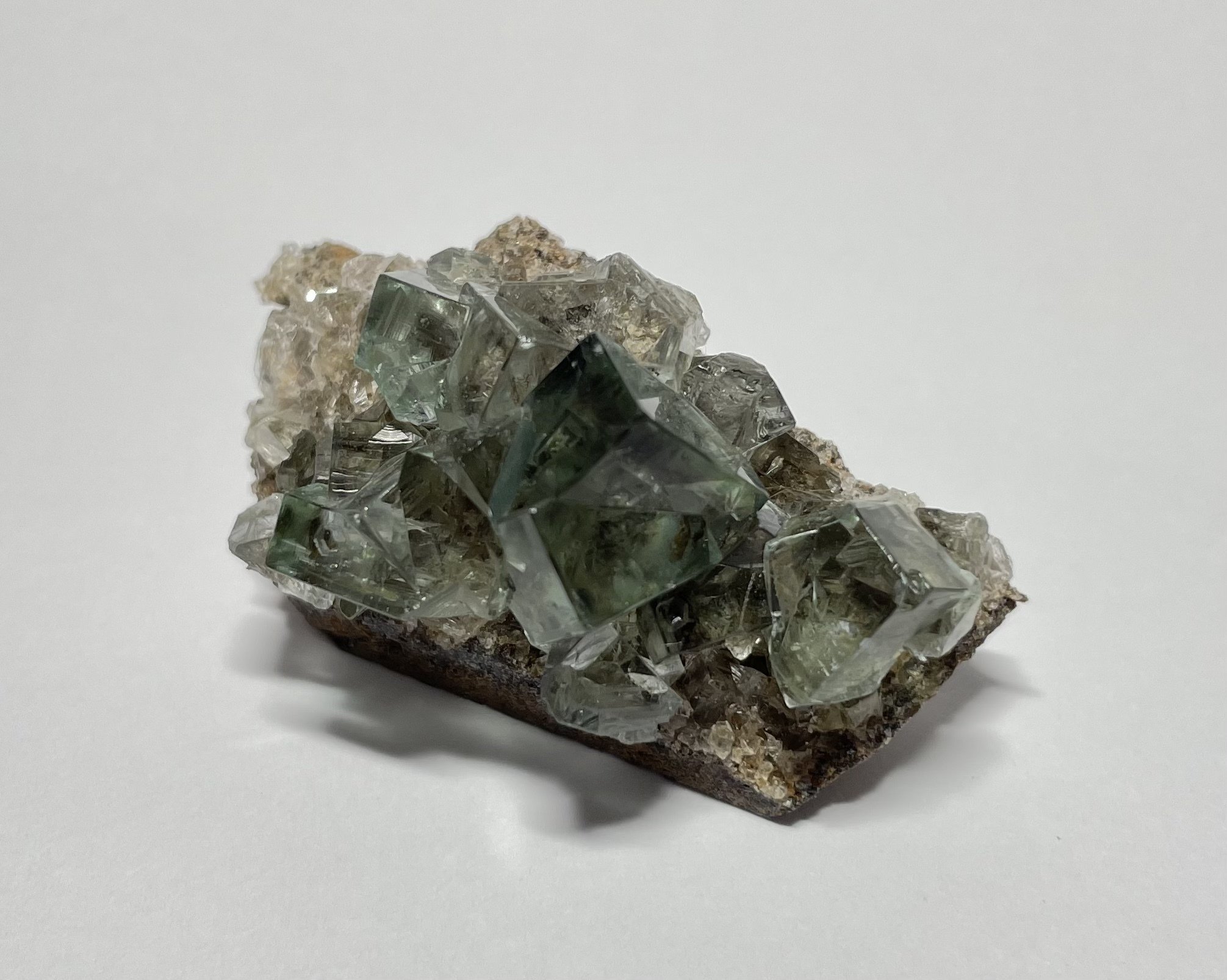 母岩付き】フローライト リング ポンデリング インド産 原石 鉱石 標本