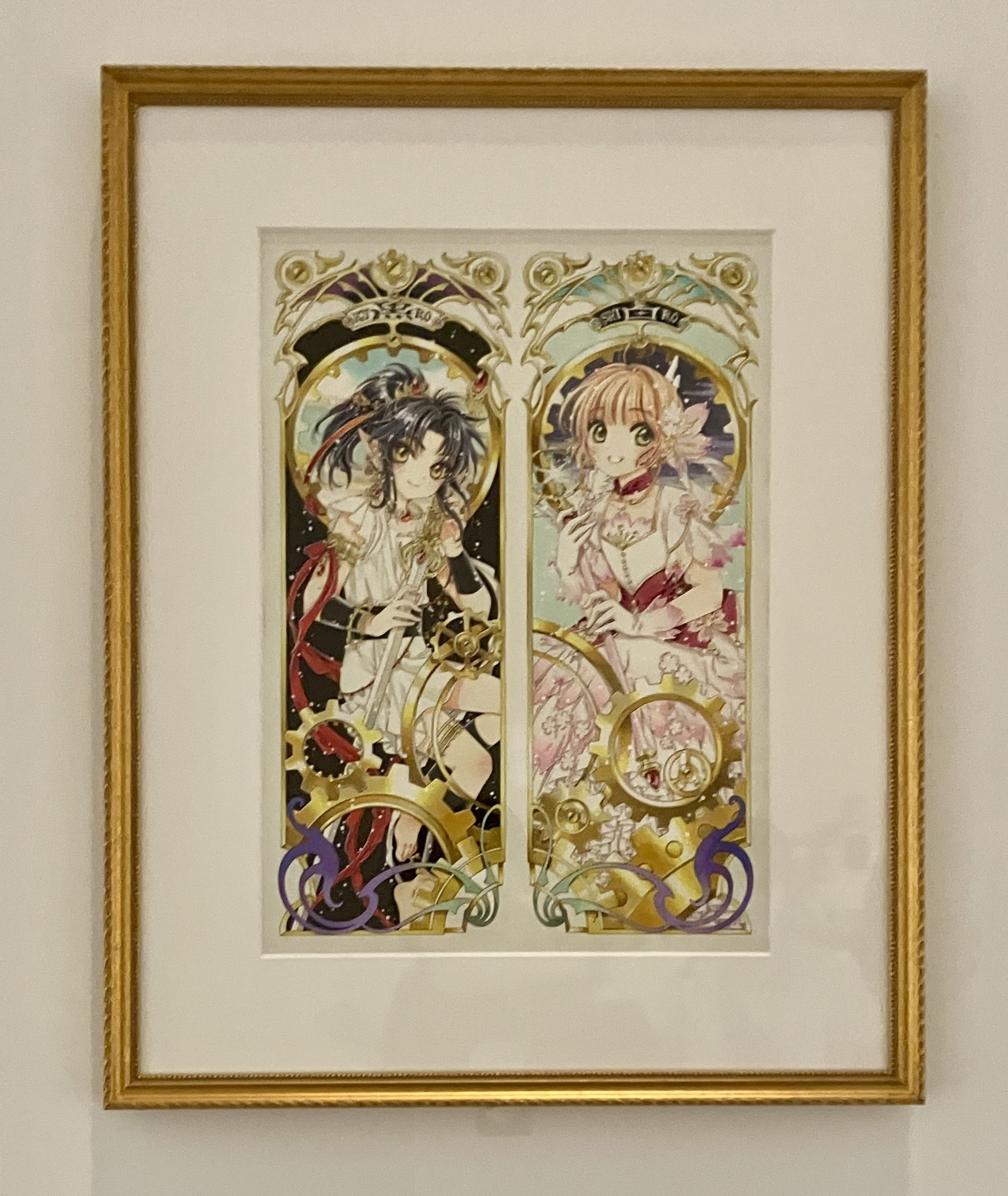 複製原画 CLAMP展 描き下ろし 阿修羅＆さくら CLAMP展」聖伝からCC