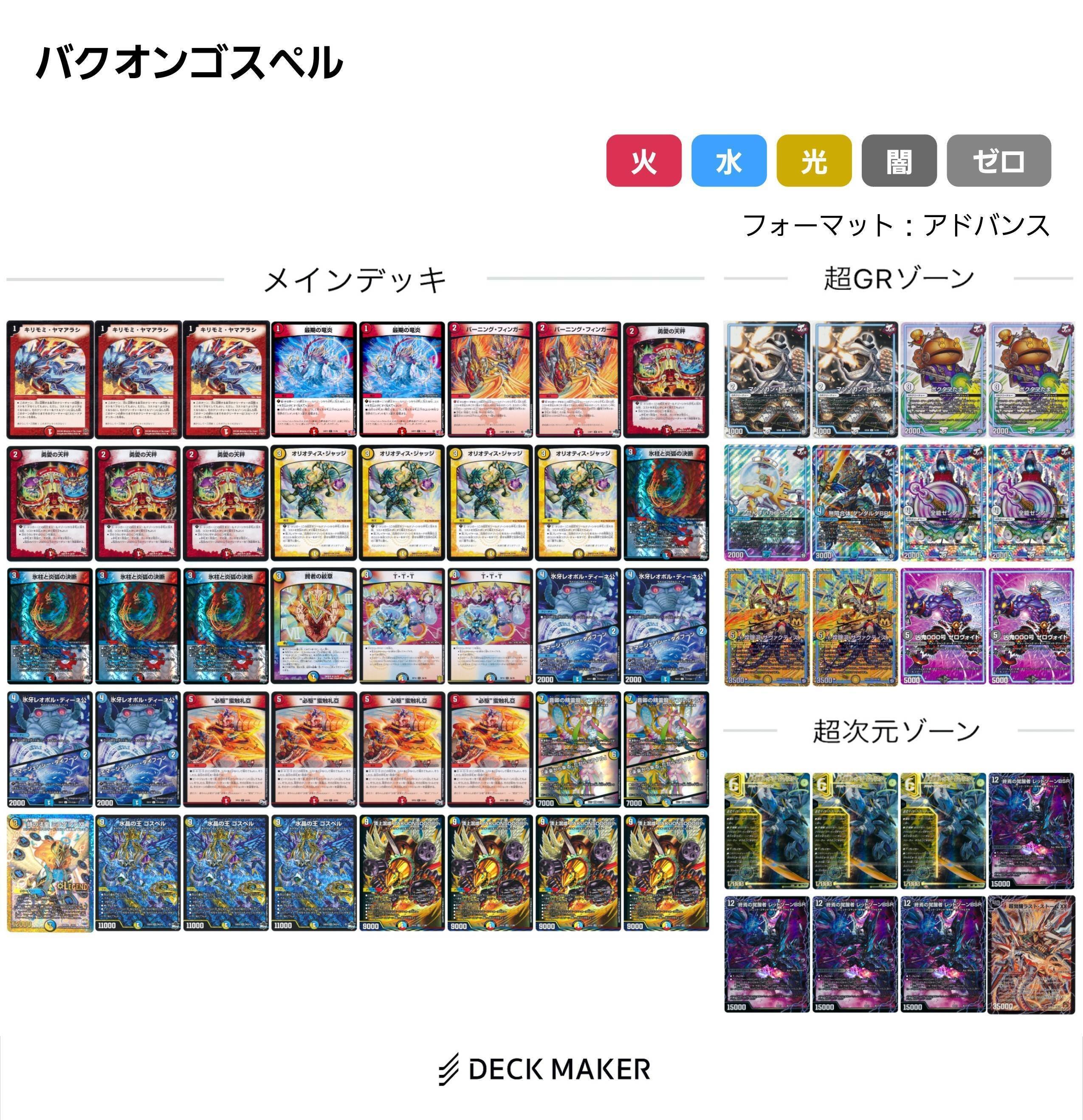 本格構築【ラッカゴスペル】 デッキ＆二重スリーブ - メルカリ 本格