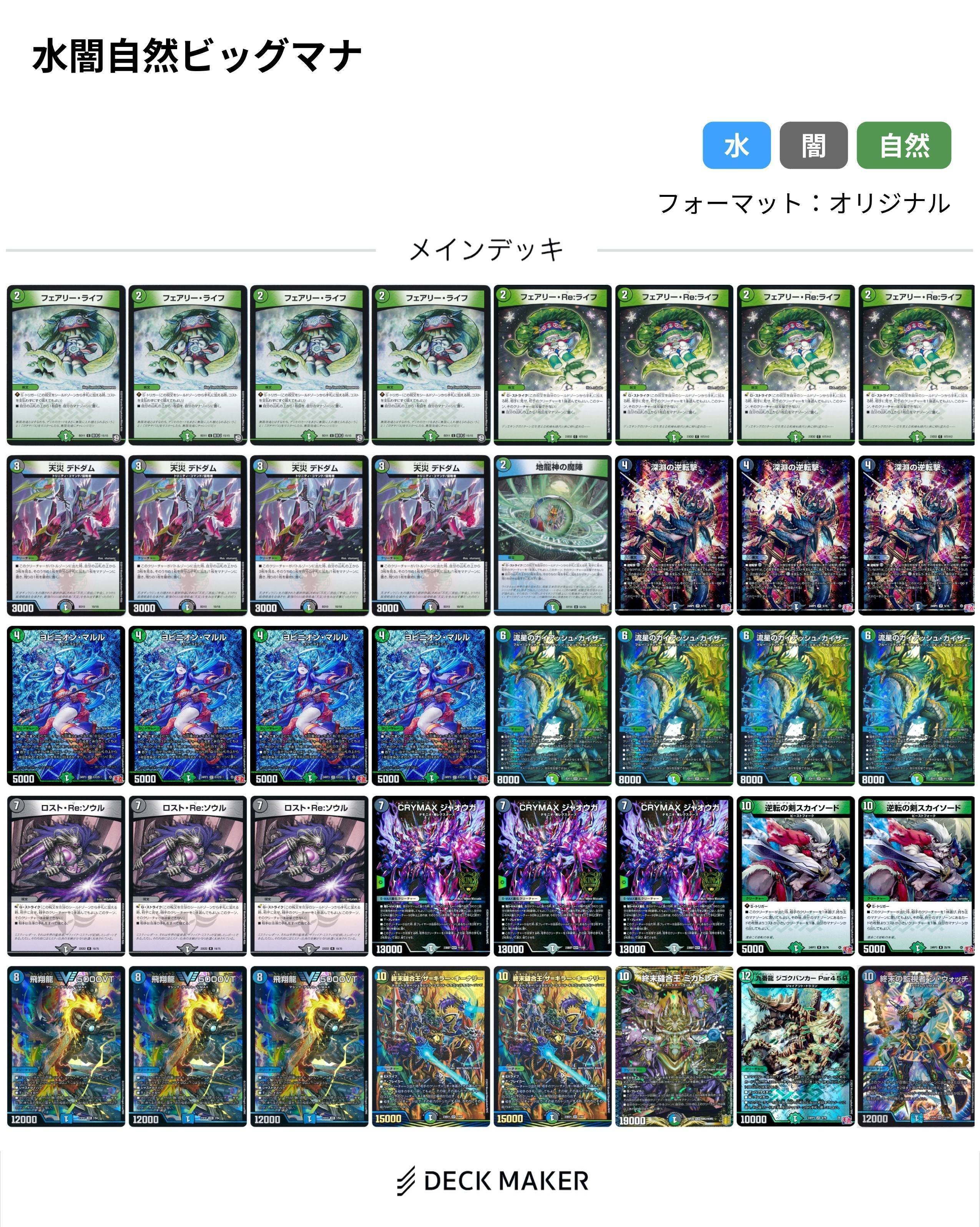 デュエルマスターズ 4C邪王門 デッキ デッキパーツ