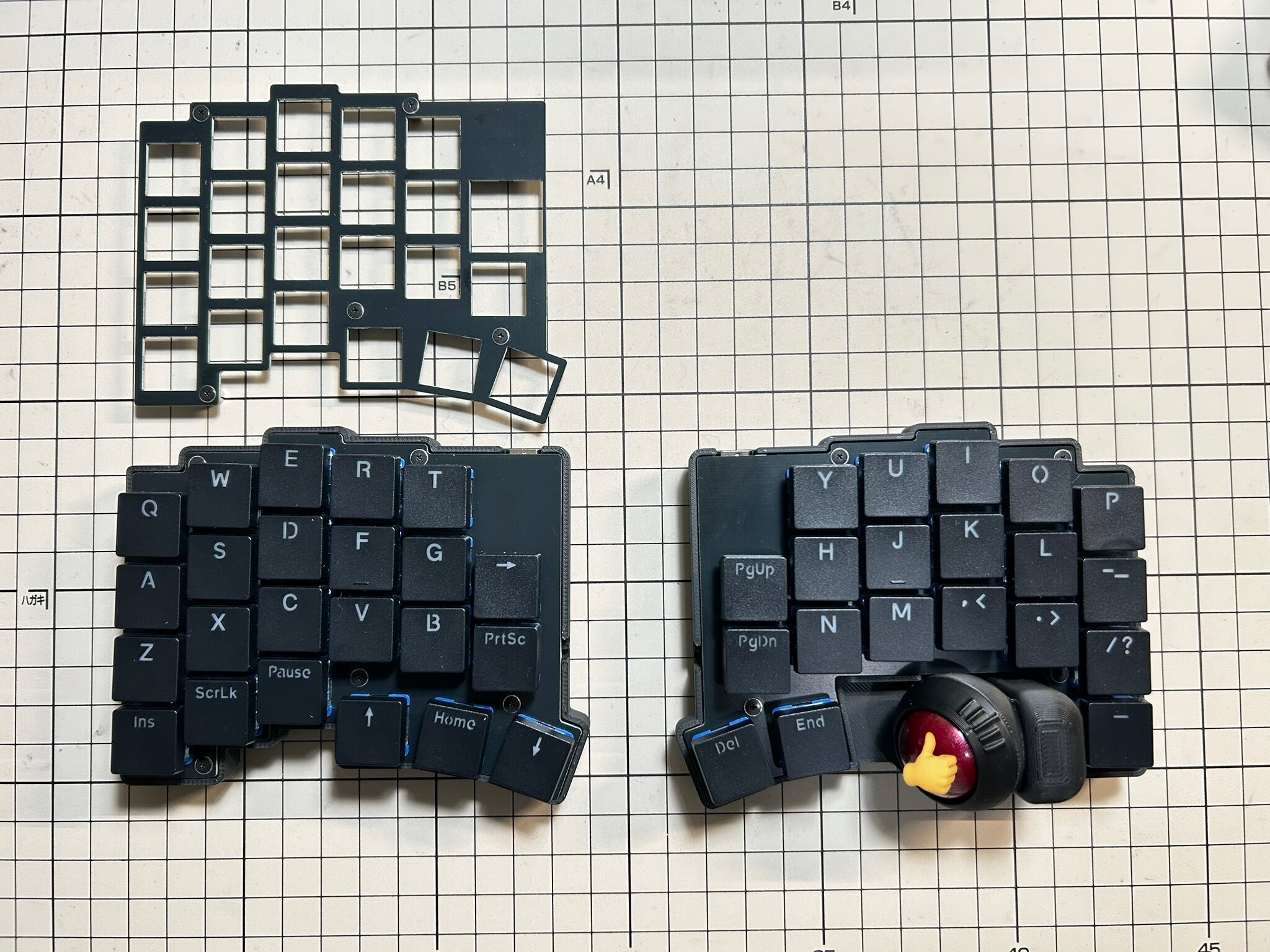 roBa 無線接続 左右分割 トラックボール キーボード roBa-LP 無線接続