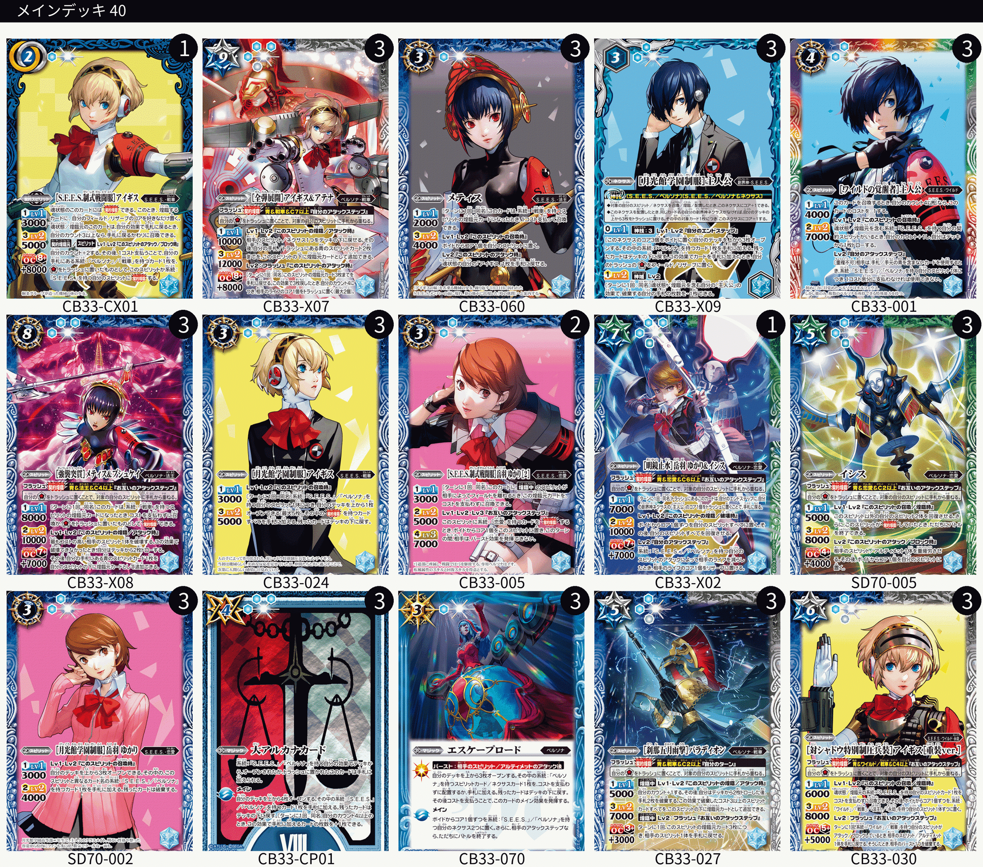 契約アイギスデッキを考えてみる｜シュウ