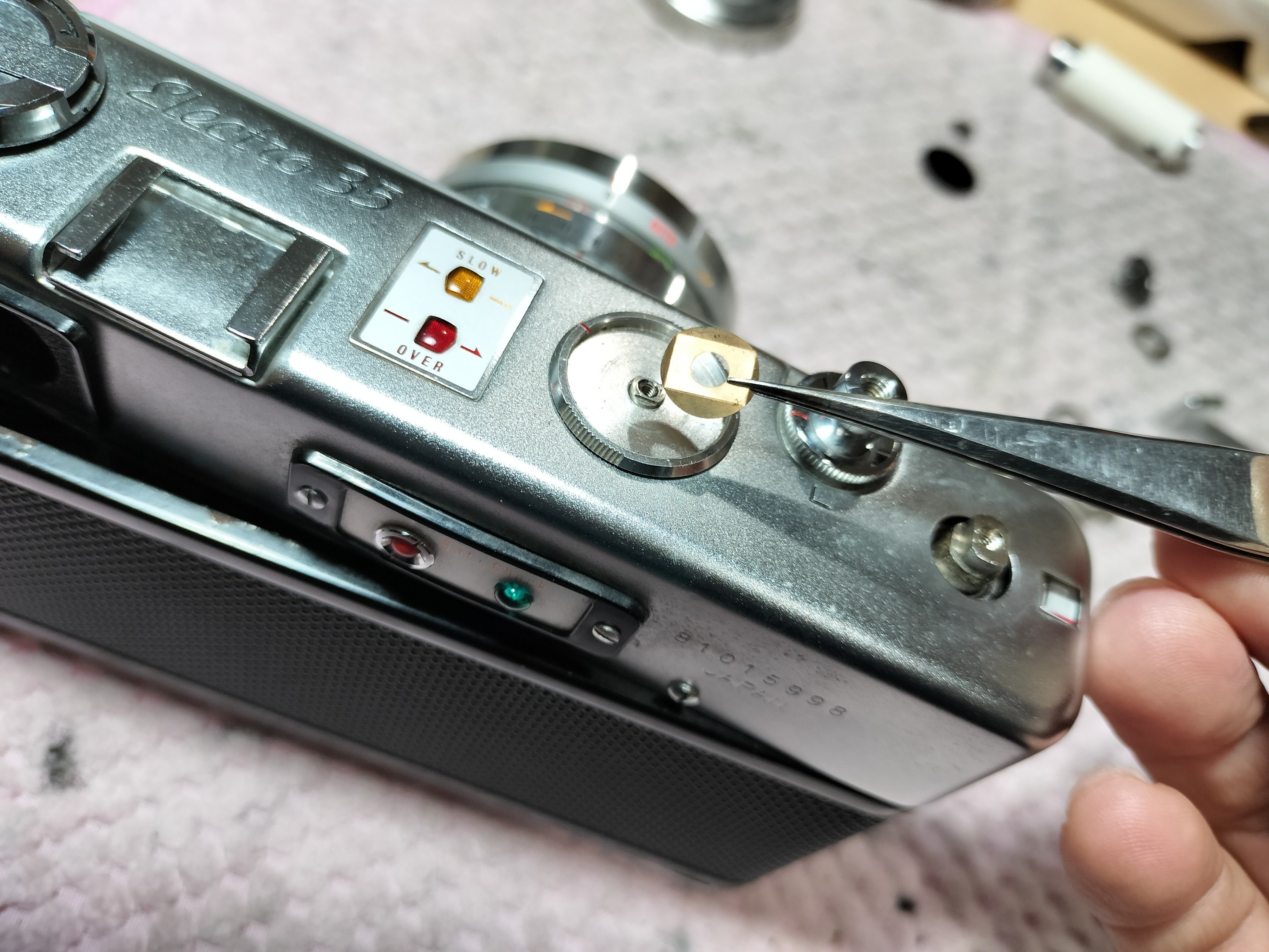 分解清掃済み☆ YASHICA ELECTRO35 ゴールドメカニカ初期保証☆➂ 分解