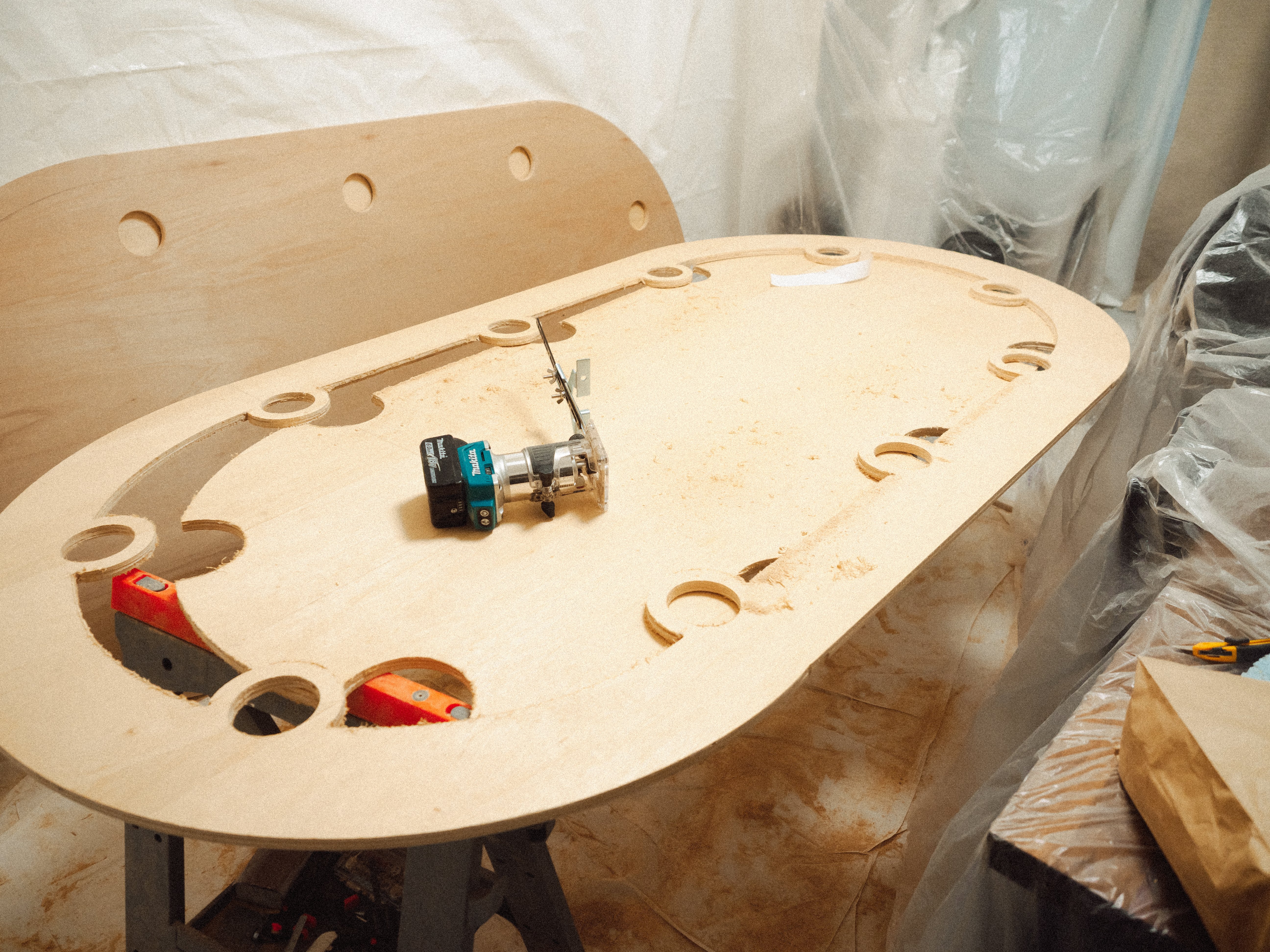 ポーカーテーブルを作った｜つるはと