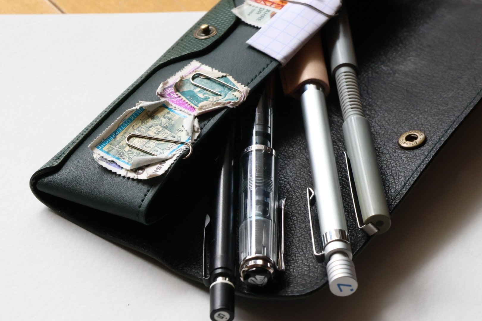 ポスタルコ スリーペンケース Black(ブラック) 未使用 POSTALCO