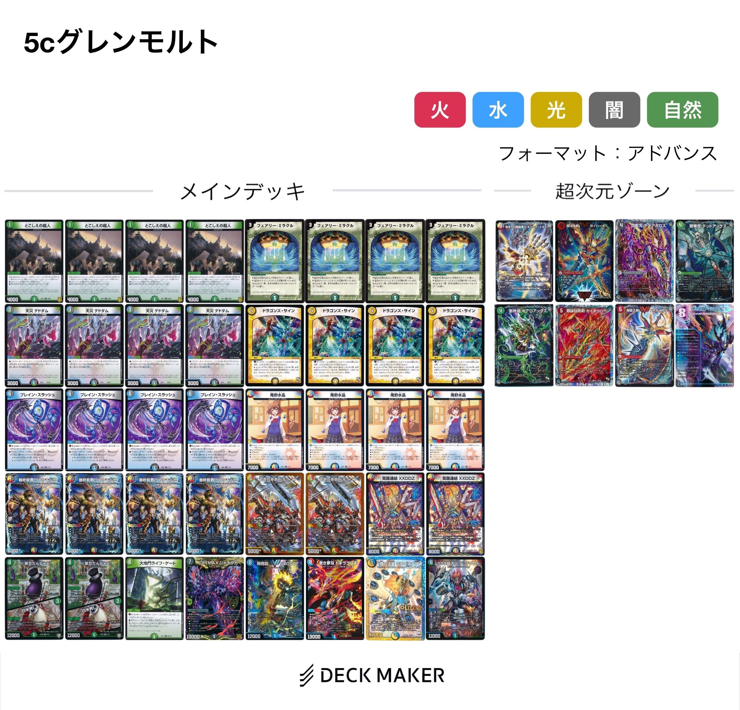 高レート ラッカゾージア デッキ販売 デュエルマスターズ デュエマ 高