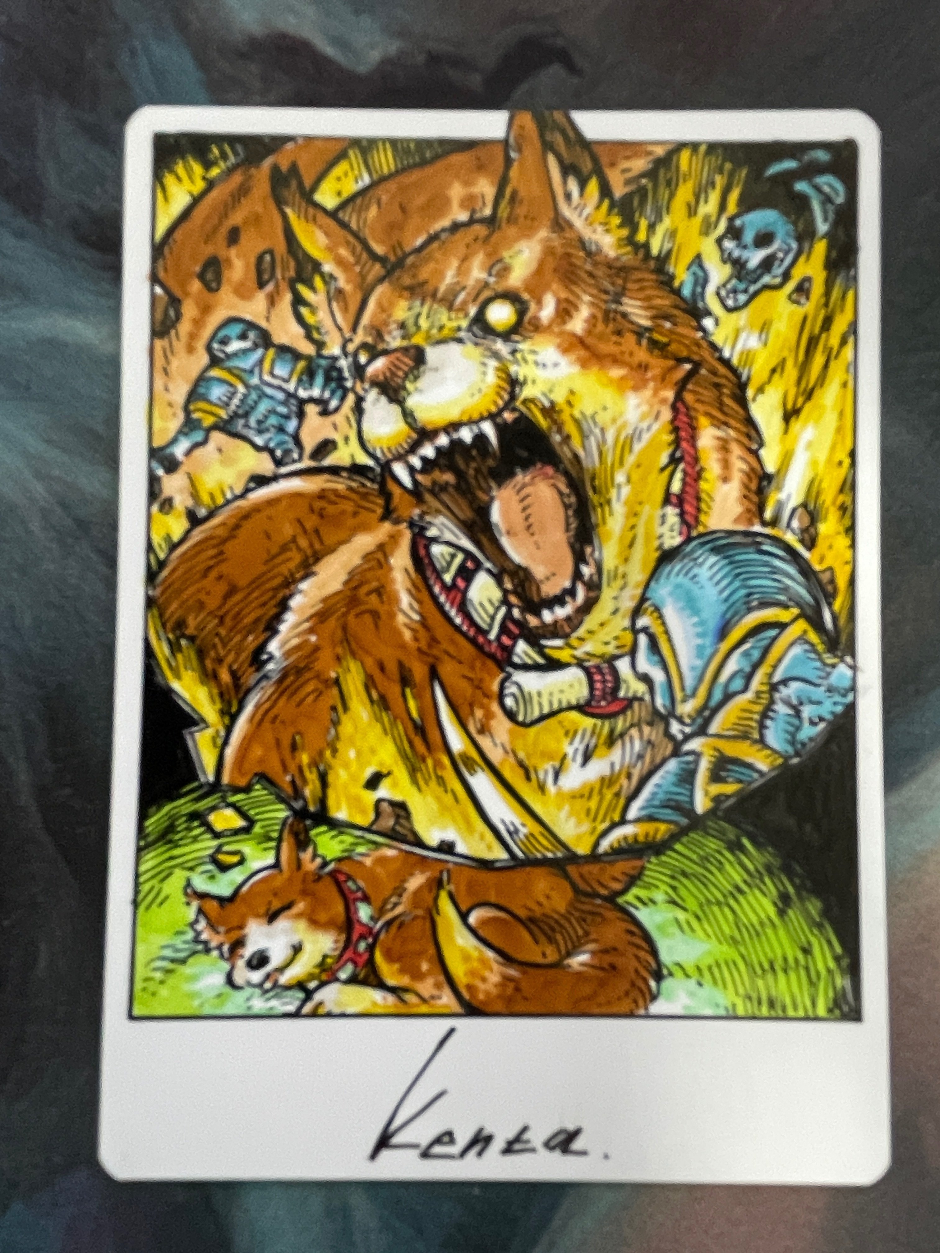 mtg アーティストプルーフ 不屈の独創力 ペイント mtg アーティスト