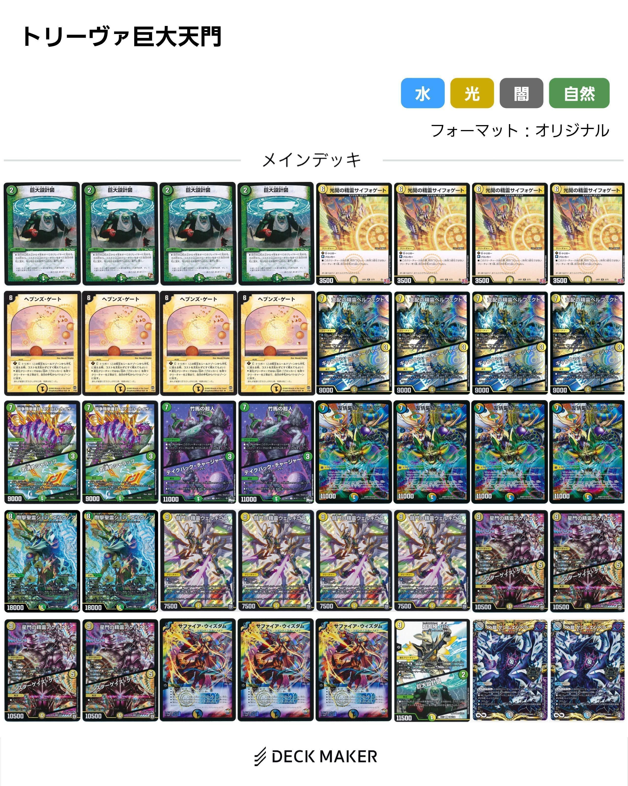 デュエマ トリーヴァ 巨大 アルファディオス デッキパーツ デュエマ