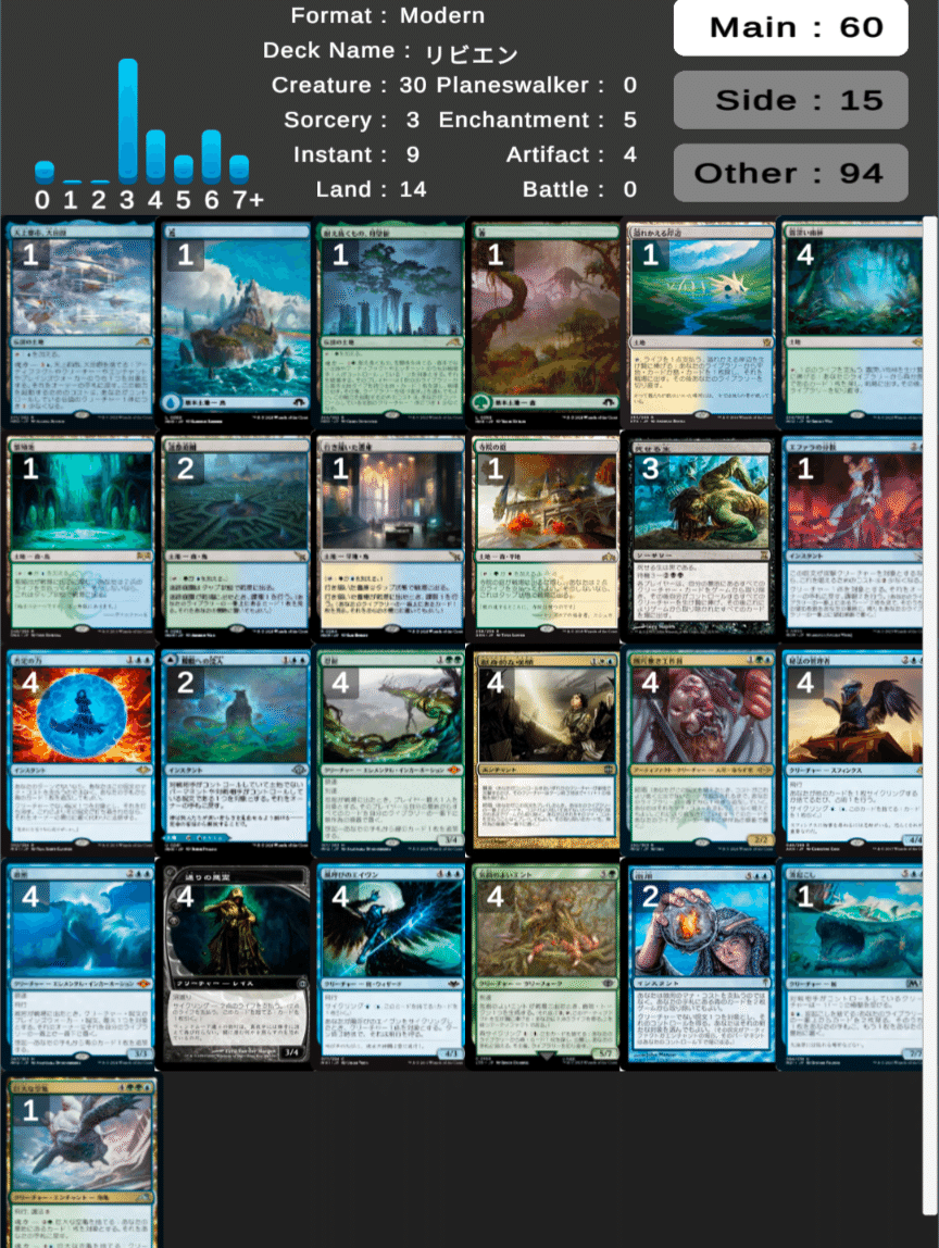 mtg モダン デッキ リビングエンド デッキパーツ mtg モダン デッキ