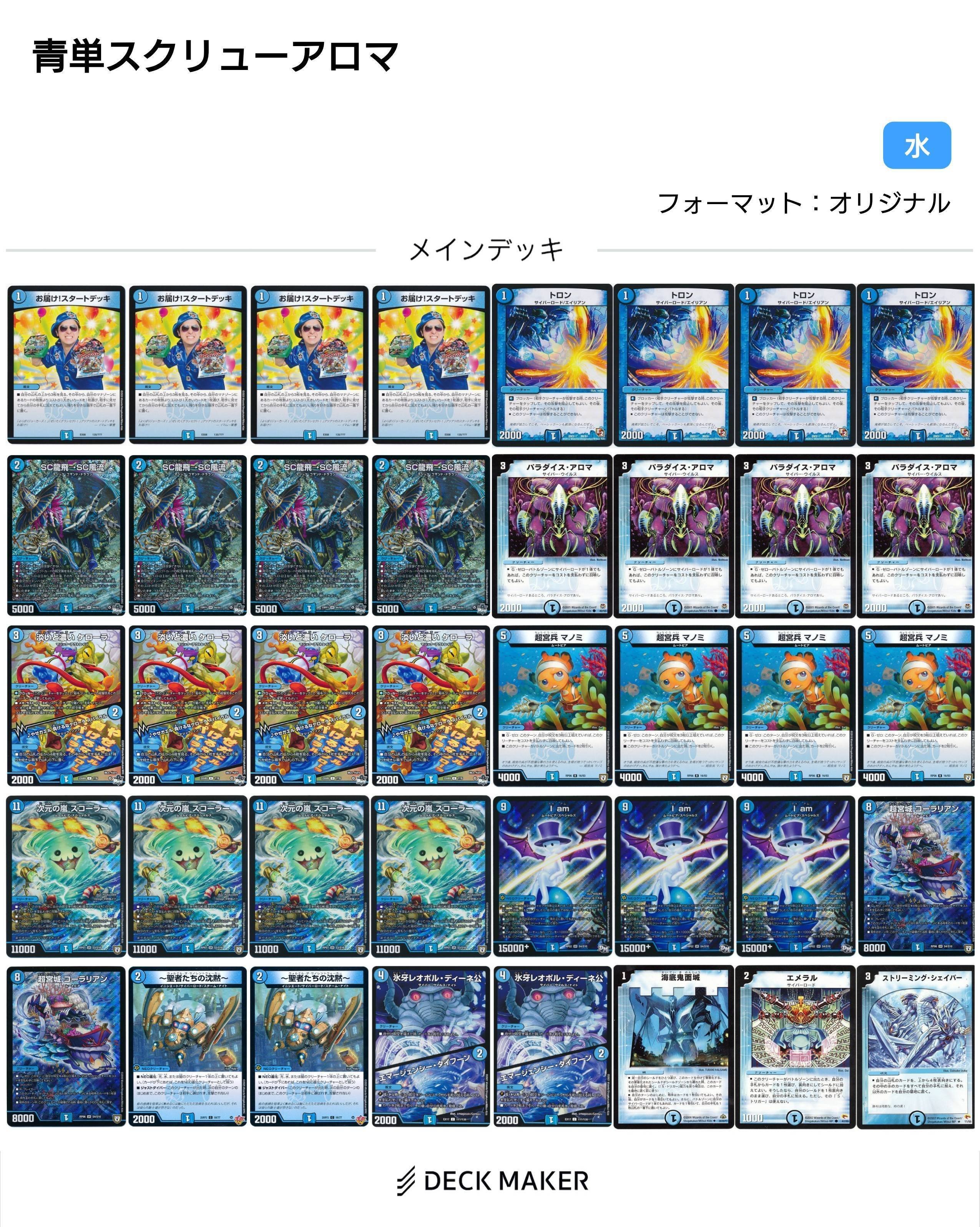 青単サイバー デッキ デュエルマスターズ - 本格構築【青単サイバー