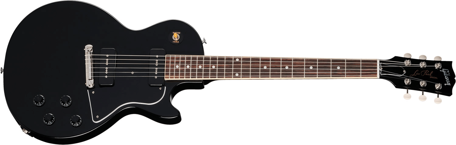 P90の魅力！精悍なエボニーカラーを纏ったギブソン・レスポール