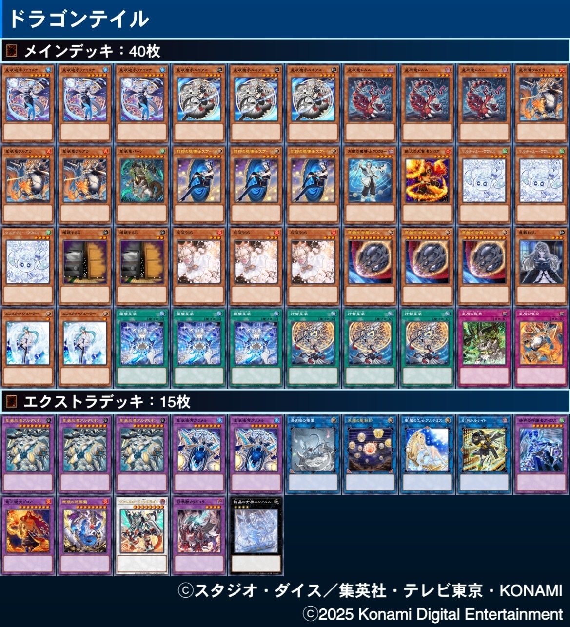 遊戯王 マギストスドラゴンテイルデッキと調整用パーツセット 遊戯王