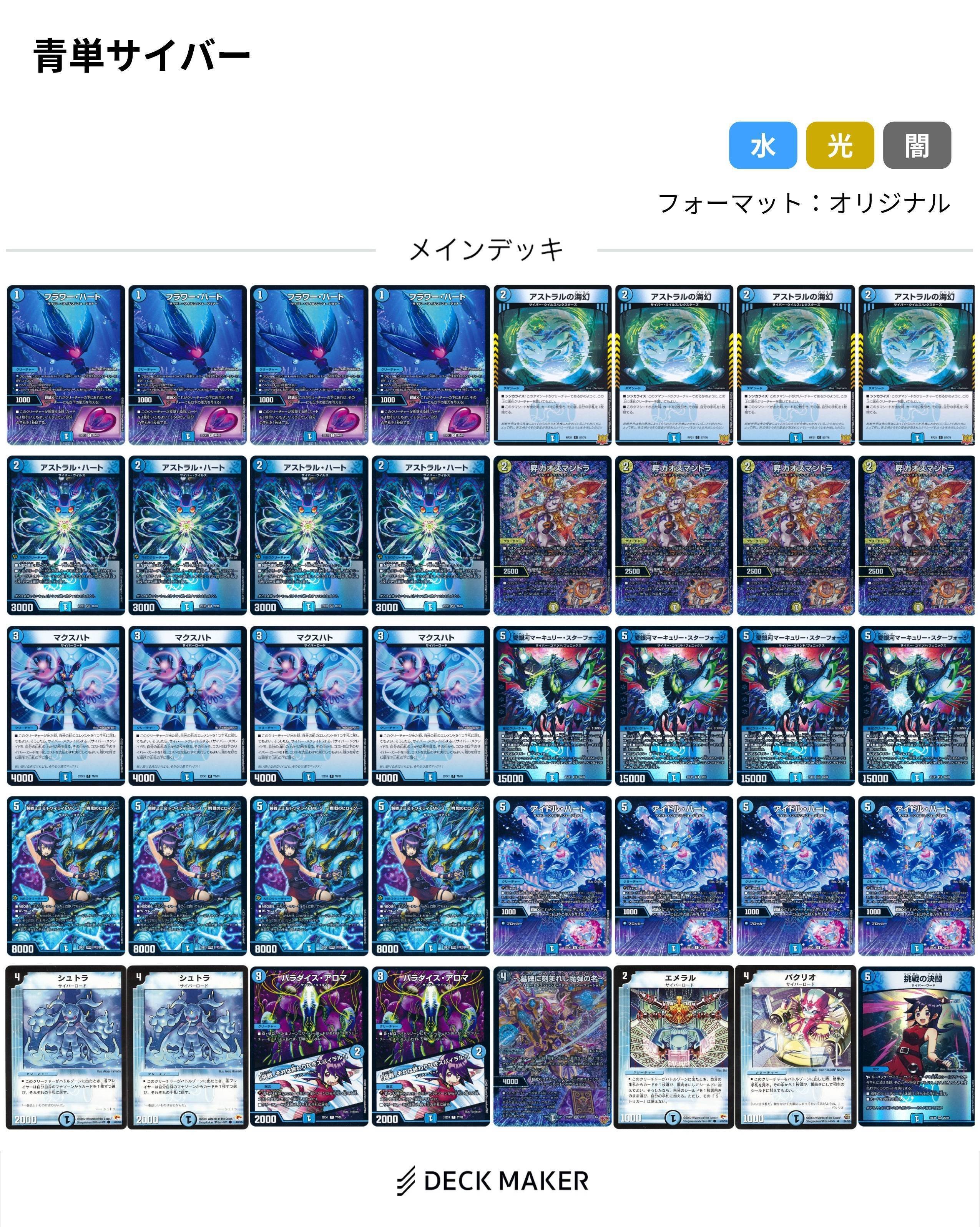 デュエルマスターズ 水単サイバー＆調整パーツ 小売業者 デュエル