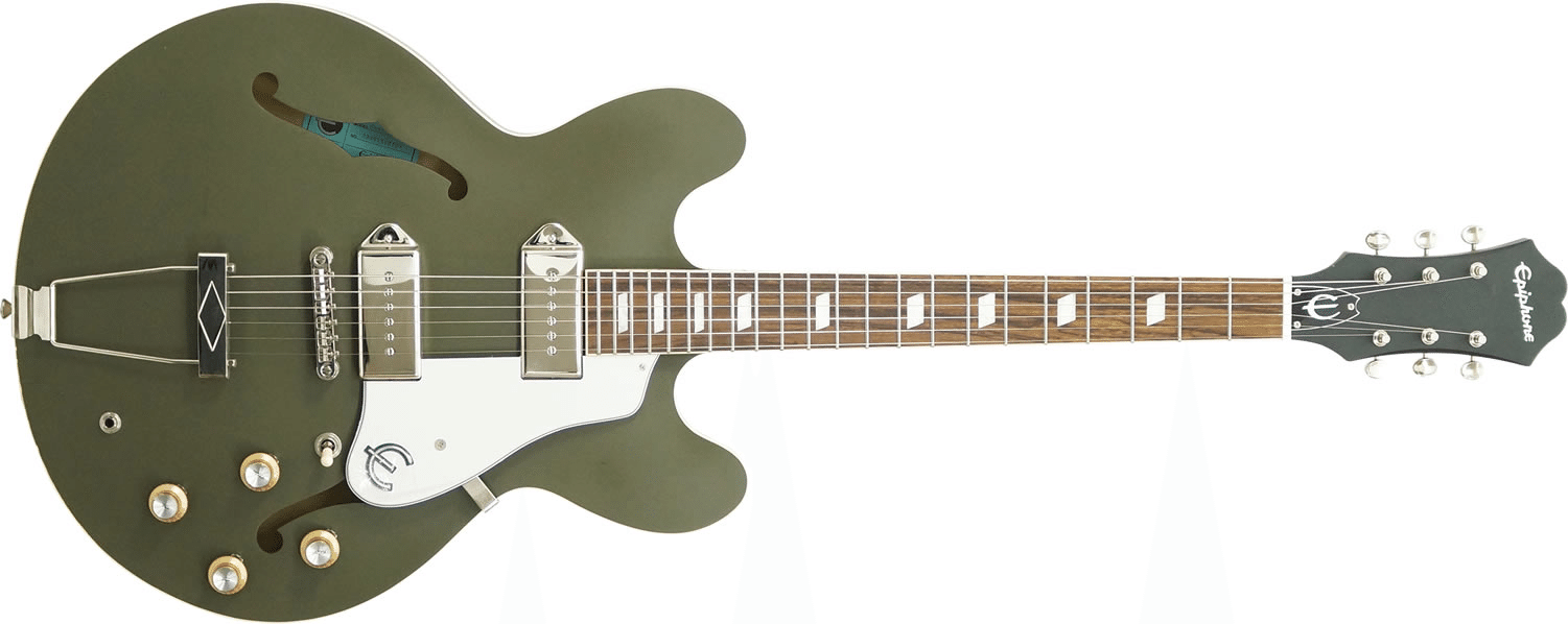 特選中古品！渋い艶消し仕様のエピフォン・カジノ「Casino Worn」が