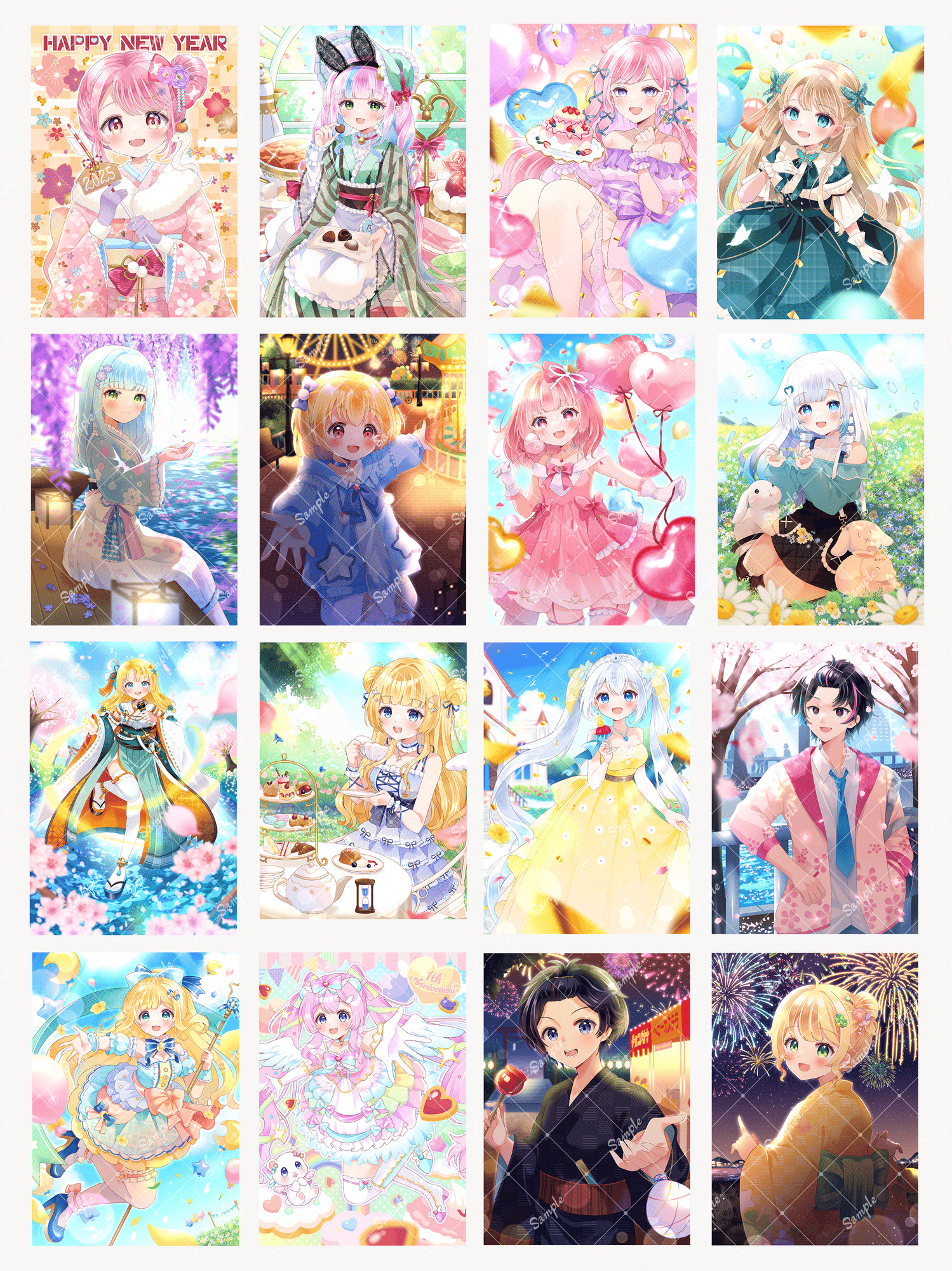 2025年ご依頼イラストまとめ｜みかもち