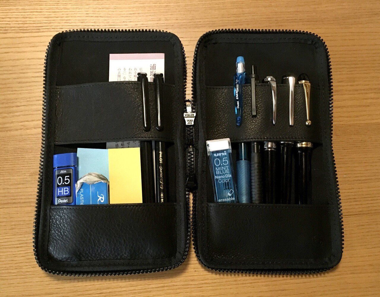 大人なつくしペンケース 革 ブラック 買いました。｜上杉＠社会人漫画