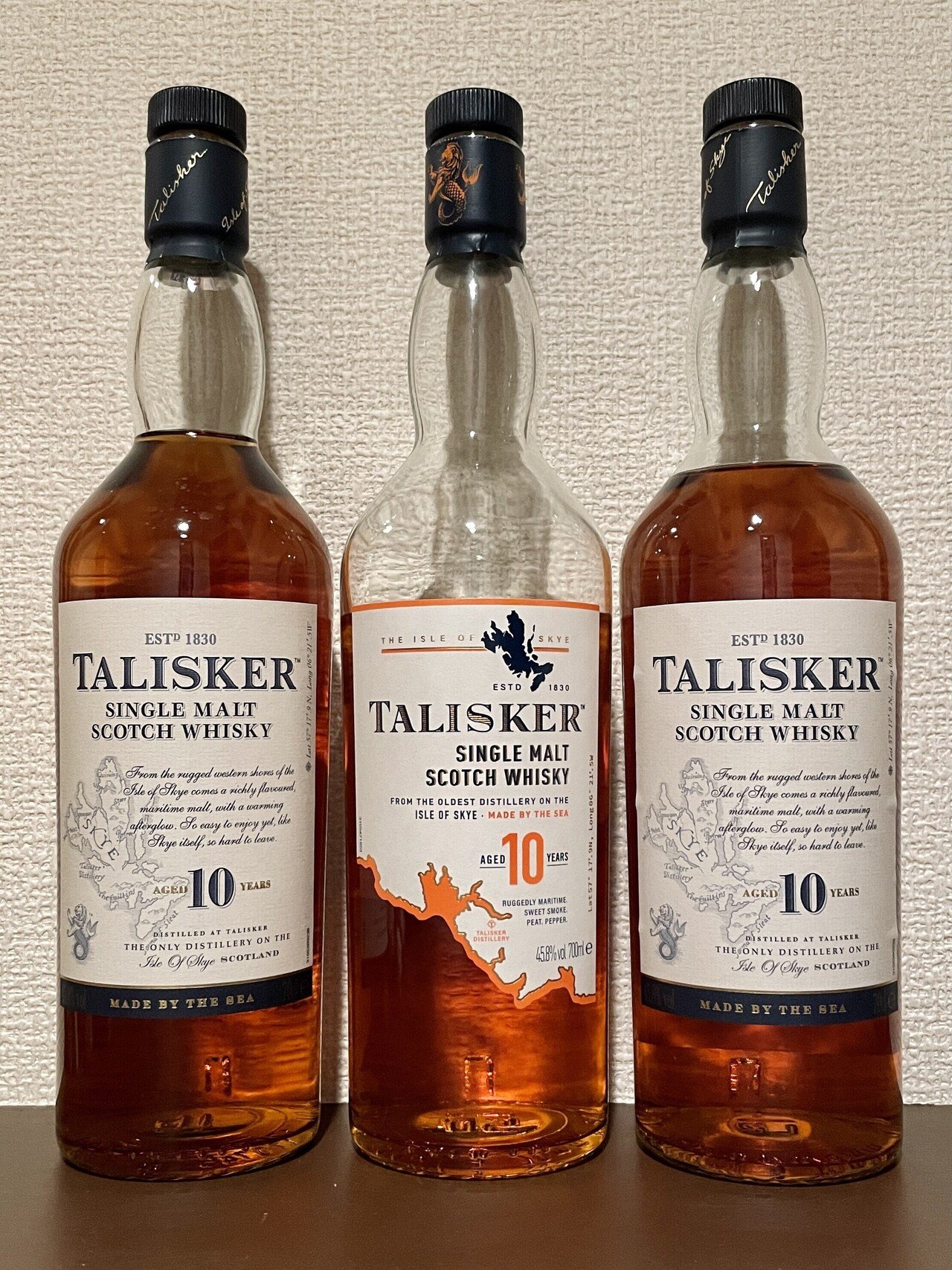 OB】タリスカー 10年 新ラベル(平行) と 旧 (正規 / 平行) の比較｜shino