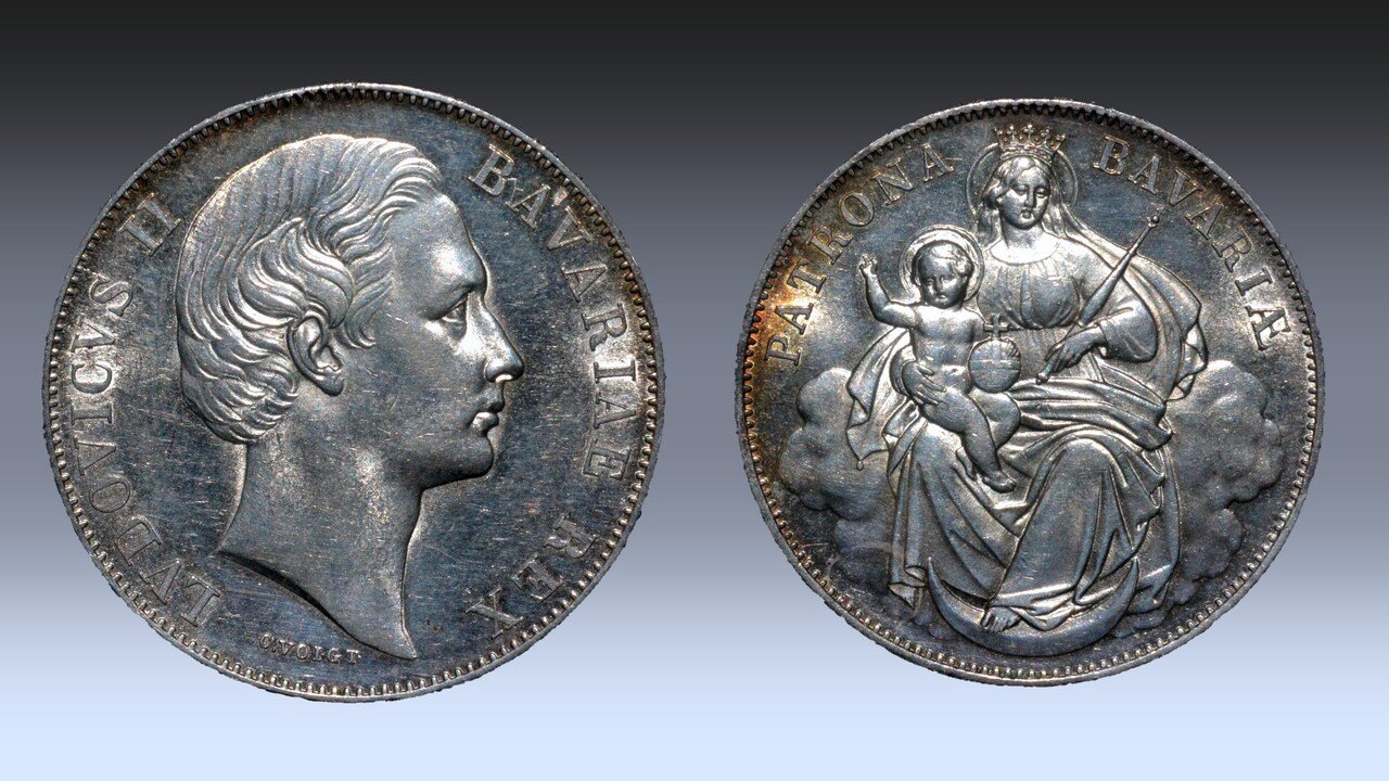 K*)様 1866年 Aドイツ プロイセン 王国ターラー銀貨 ウィルヘルム王