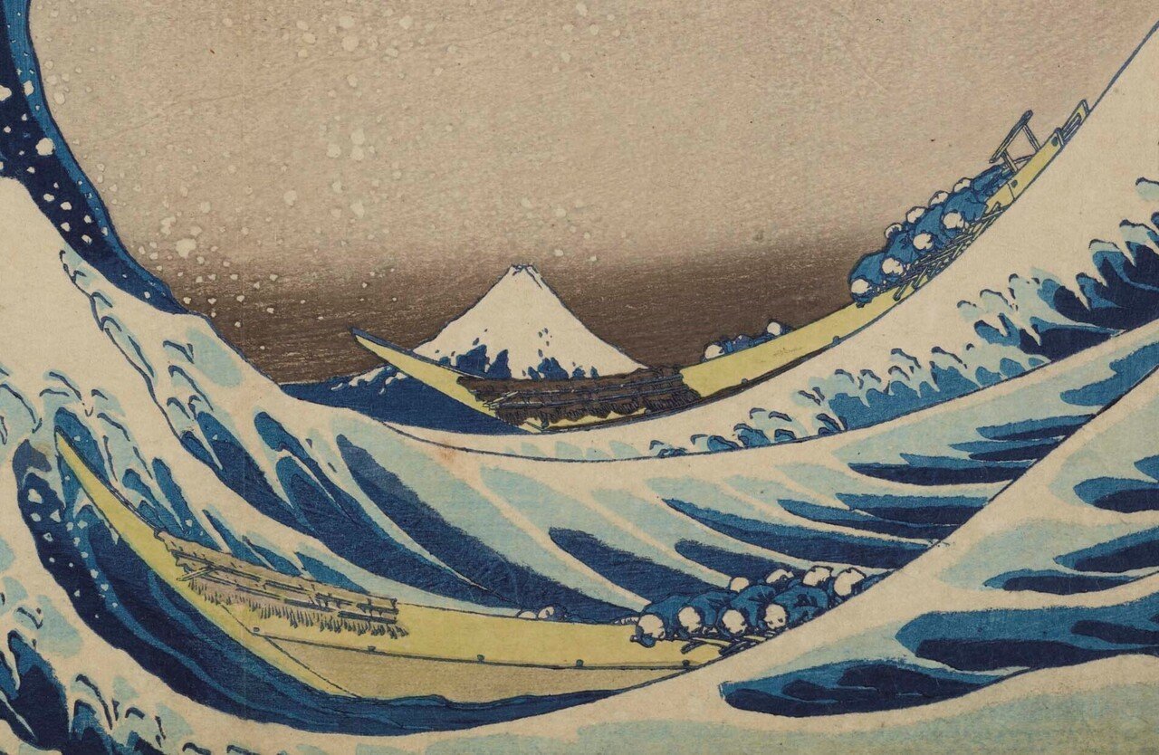 2017年 フィジー 葛飾北斎 富嶽三十六景 神奈川沖浪裏 純銀1オンス