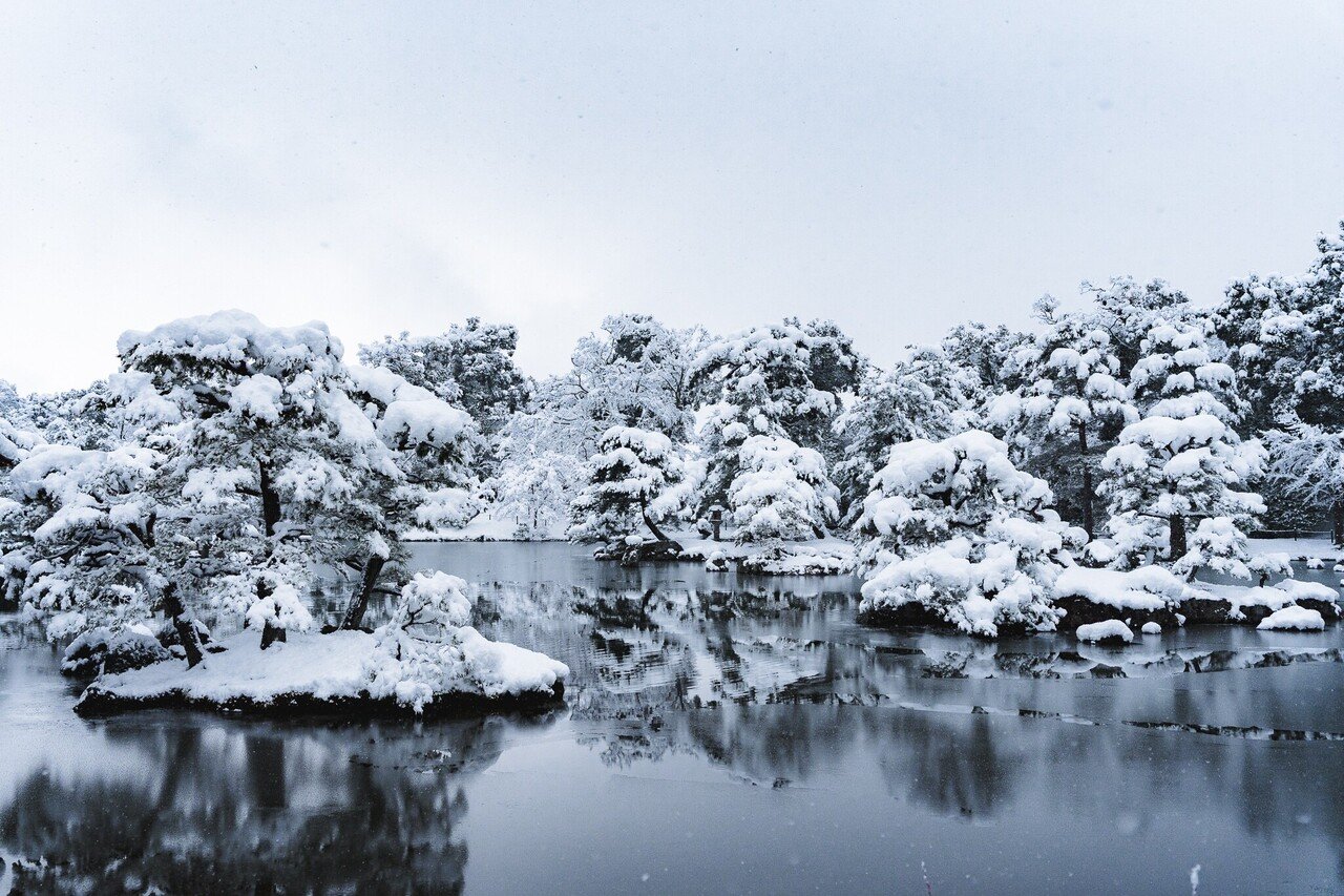 出口対石 金閣寺雪景色 京都の雪】京都・金閣寺が雪化粧（2025年2月8日