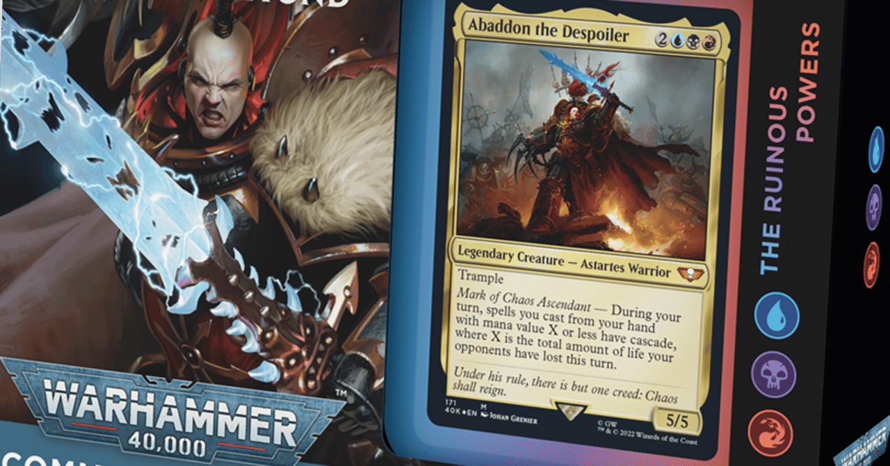 統率者デッキ：ウォーハンマー40,000】『禍つ神々の力』新規カード