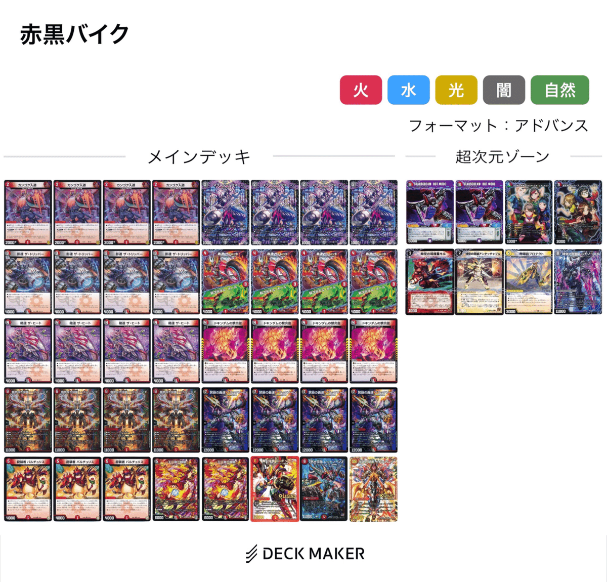 3デッキセット リースボルシャック、赤黒バイク、ロマノフワンショット