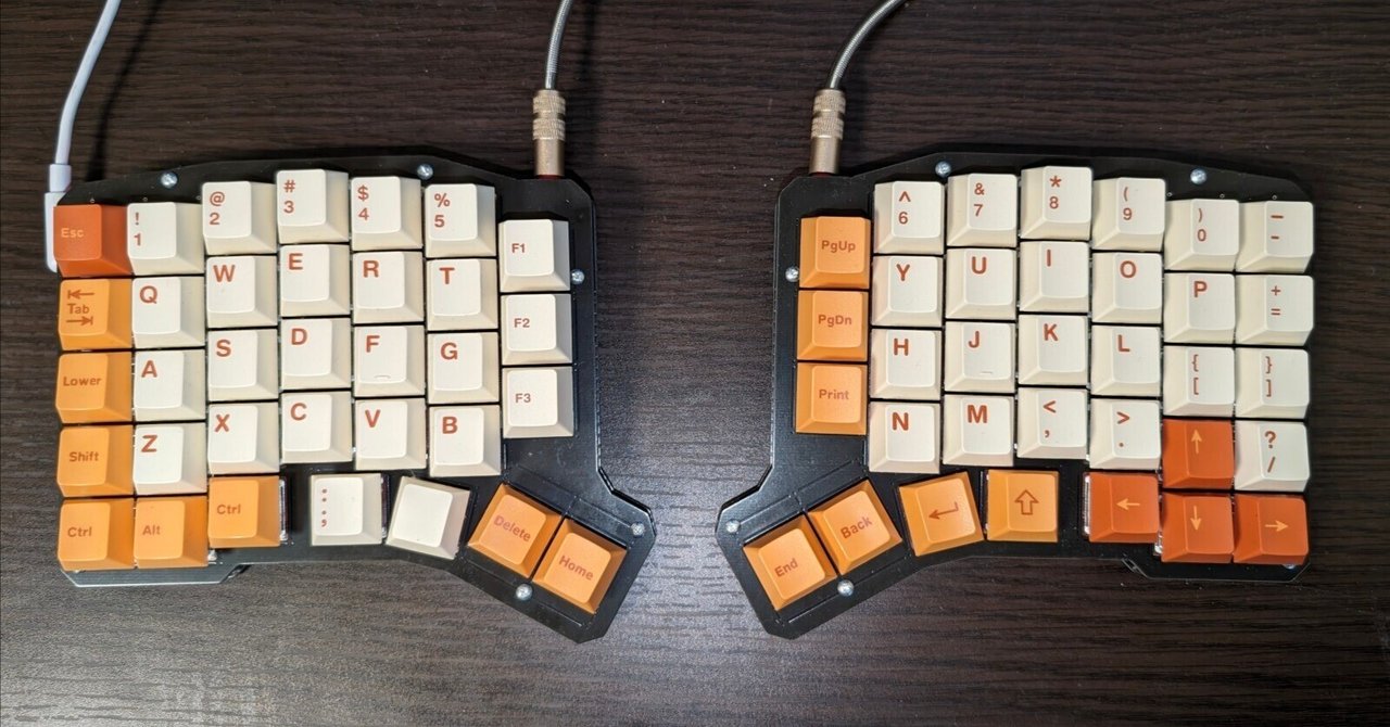 分割キーボードErgo68キーキャップ、キースイッチ付き