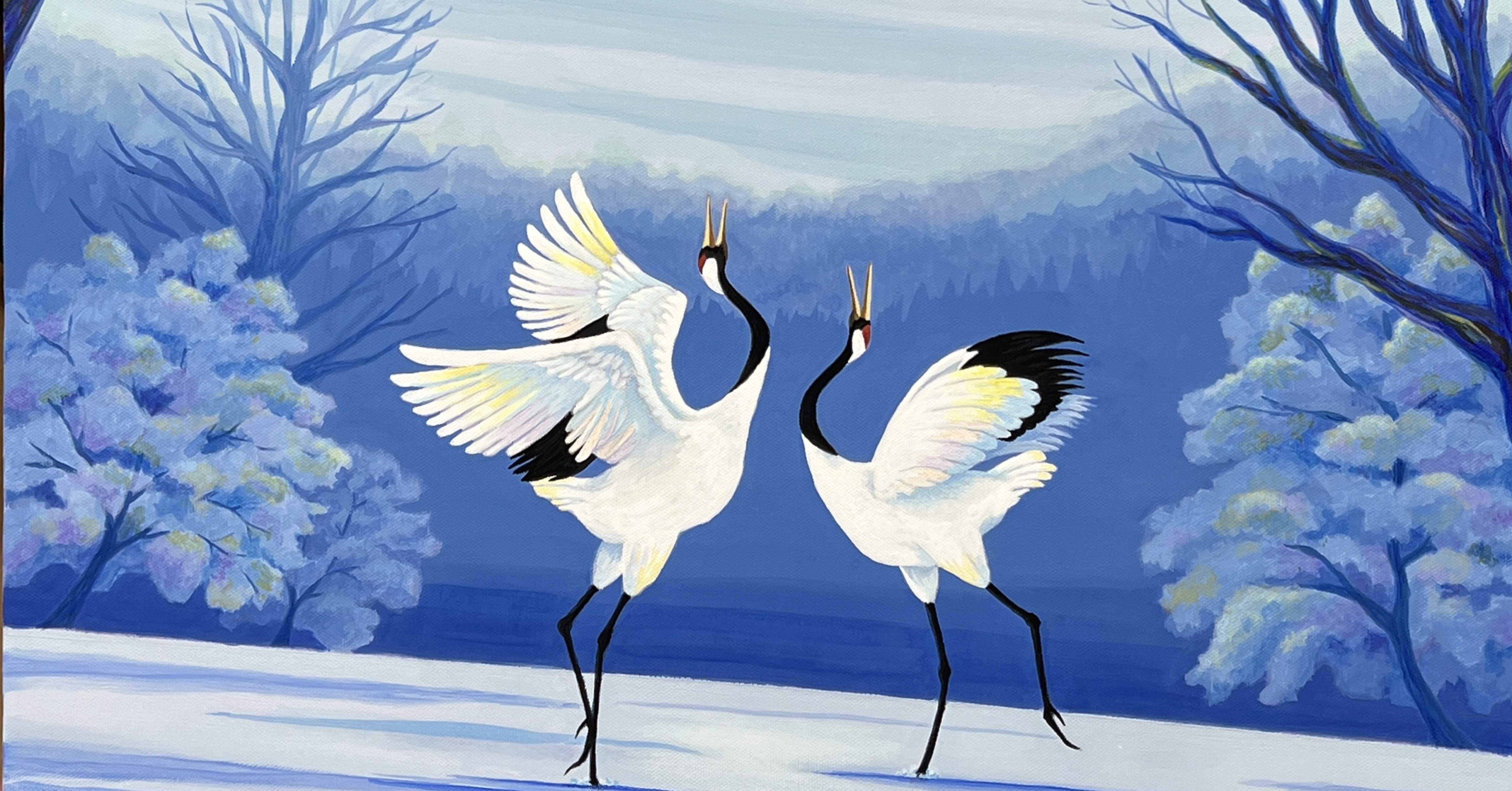 雪と丹頂鶴｜Masami