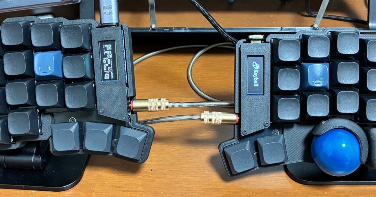 Keyball44 左右分割キーボードキット 自作キット 白】トラックボール