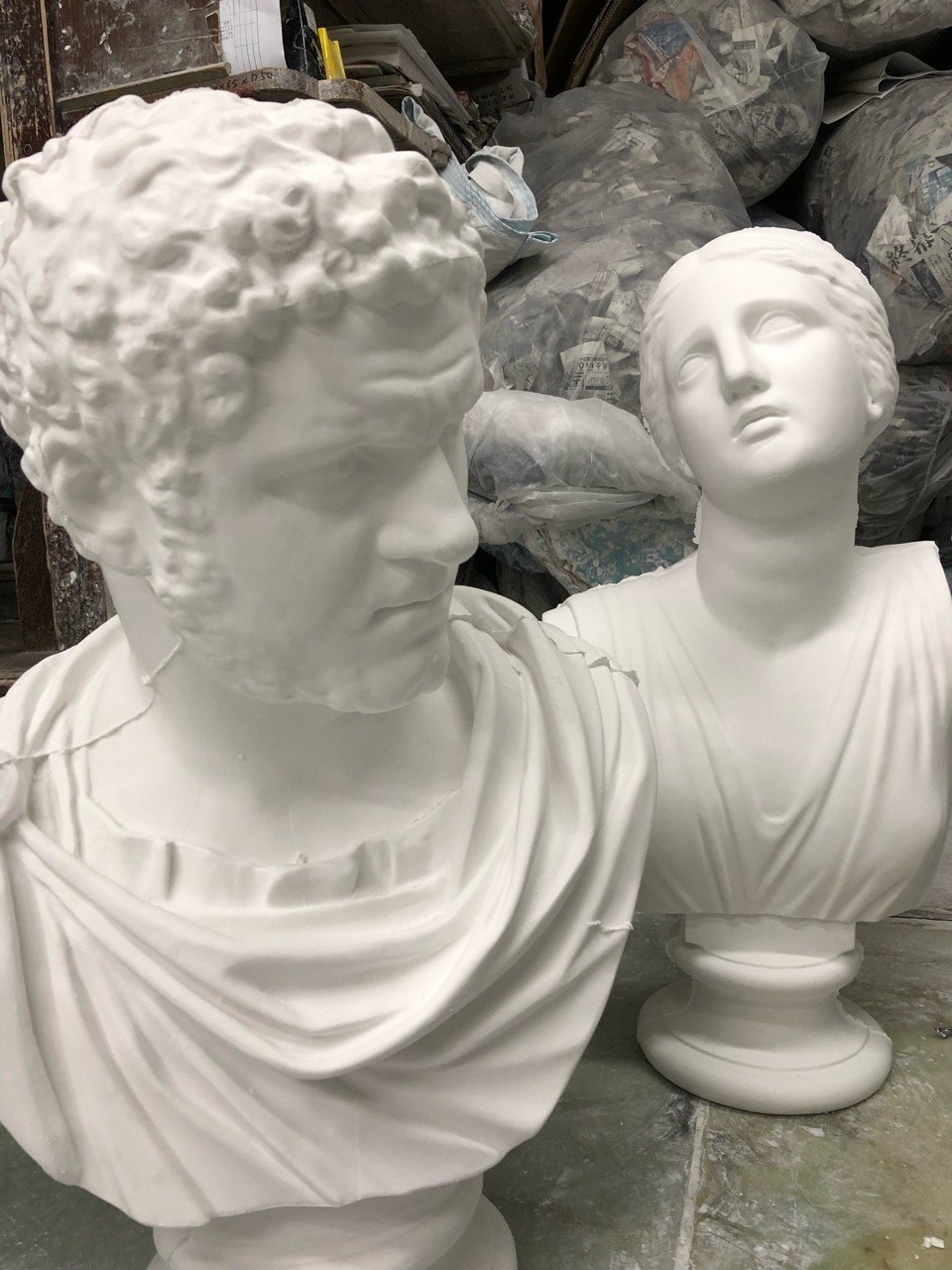 石膏像を作っています5月21日｜石膏像ドットコム（脇本）