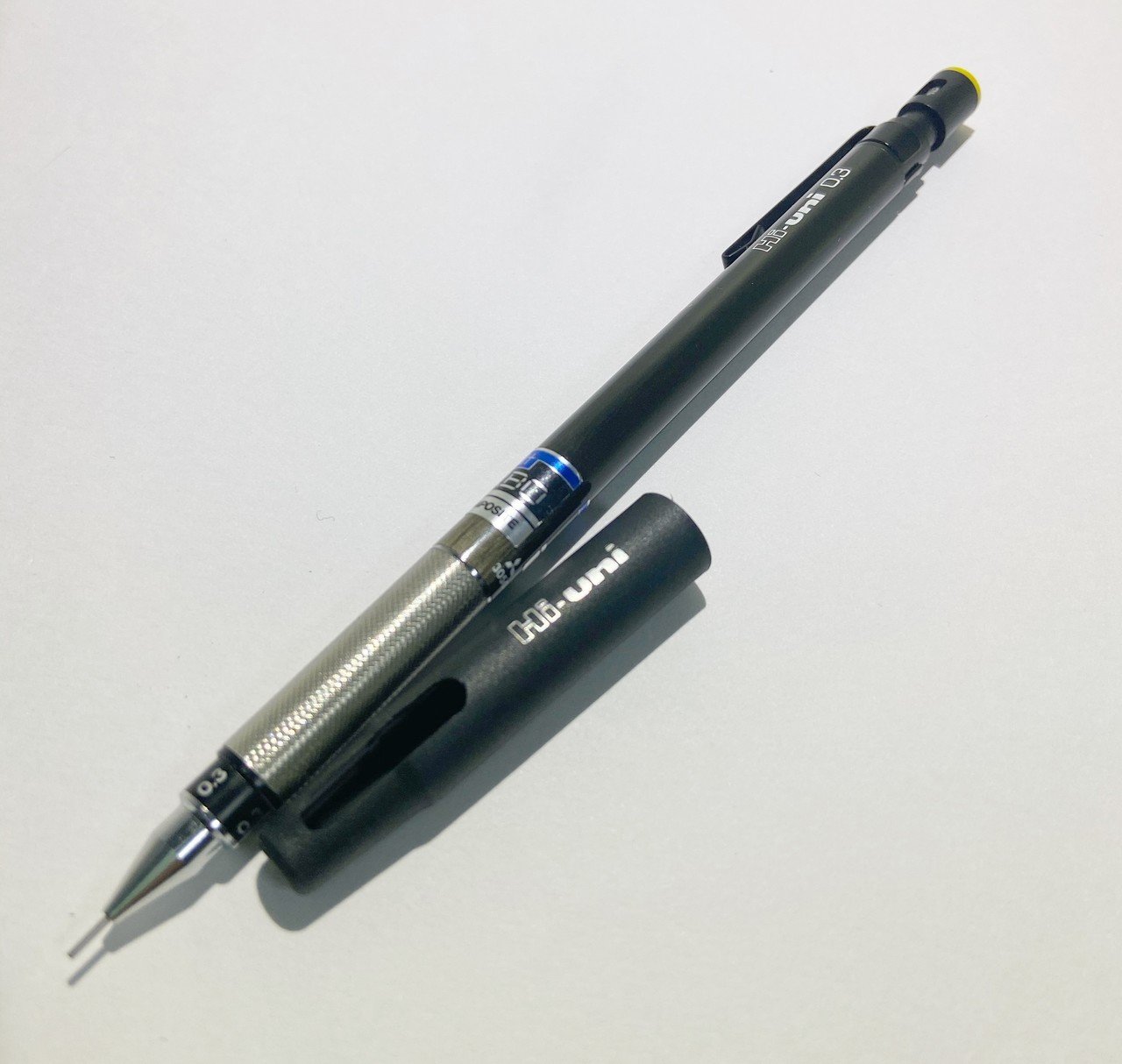 □未使用 三菱 Hi-uni5-5050 製図用シャーペン 0.5mm 指先ノック Hi-uni